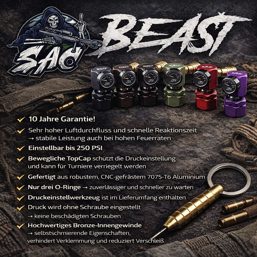 SAC Beast HPA Regulator, Black
