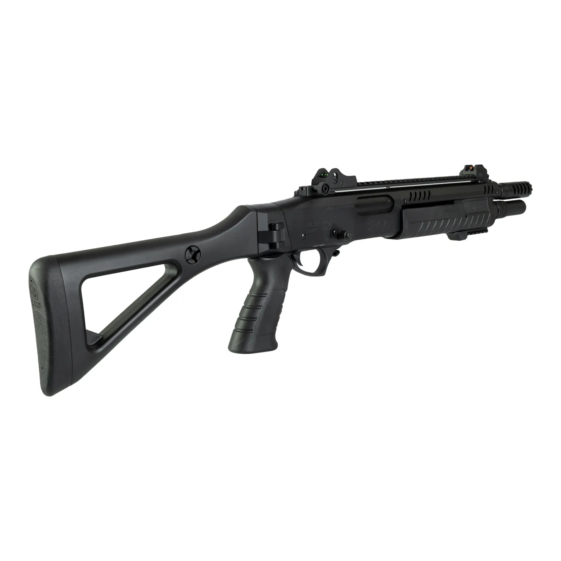 Fabarm STF12 Compact 11" Gas Pumpgun, Black