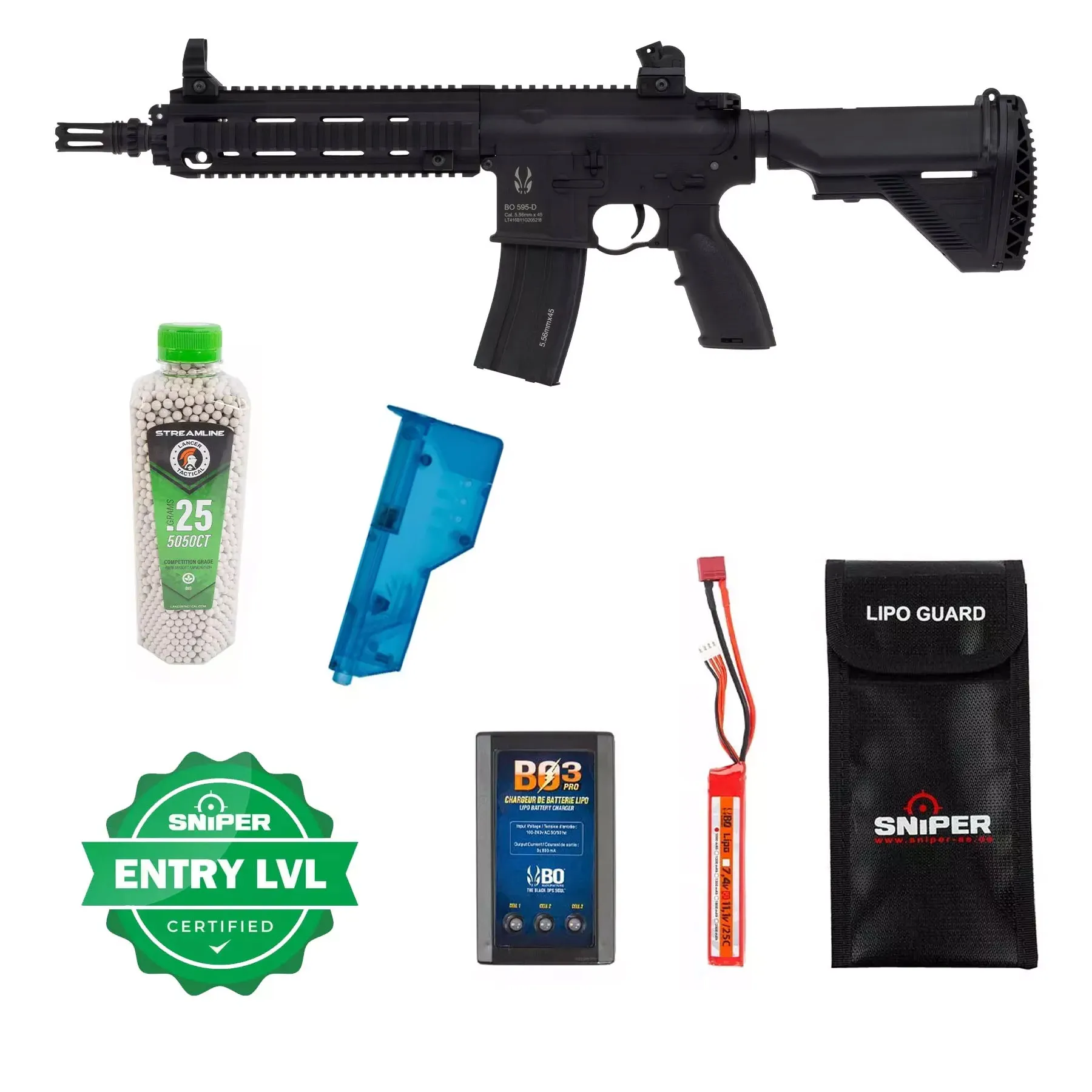 Einsteiger Set #1 - BO Delta 595 Polymer 11"  w/ Nebula ETU Gen 2 Pack Noir