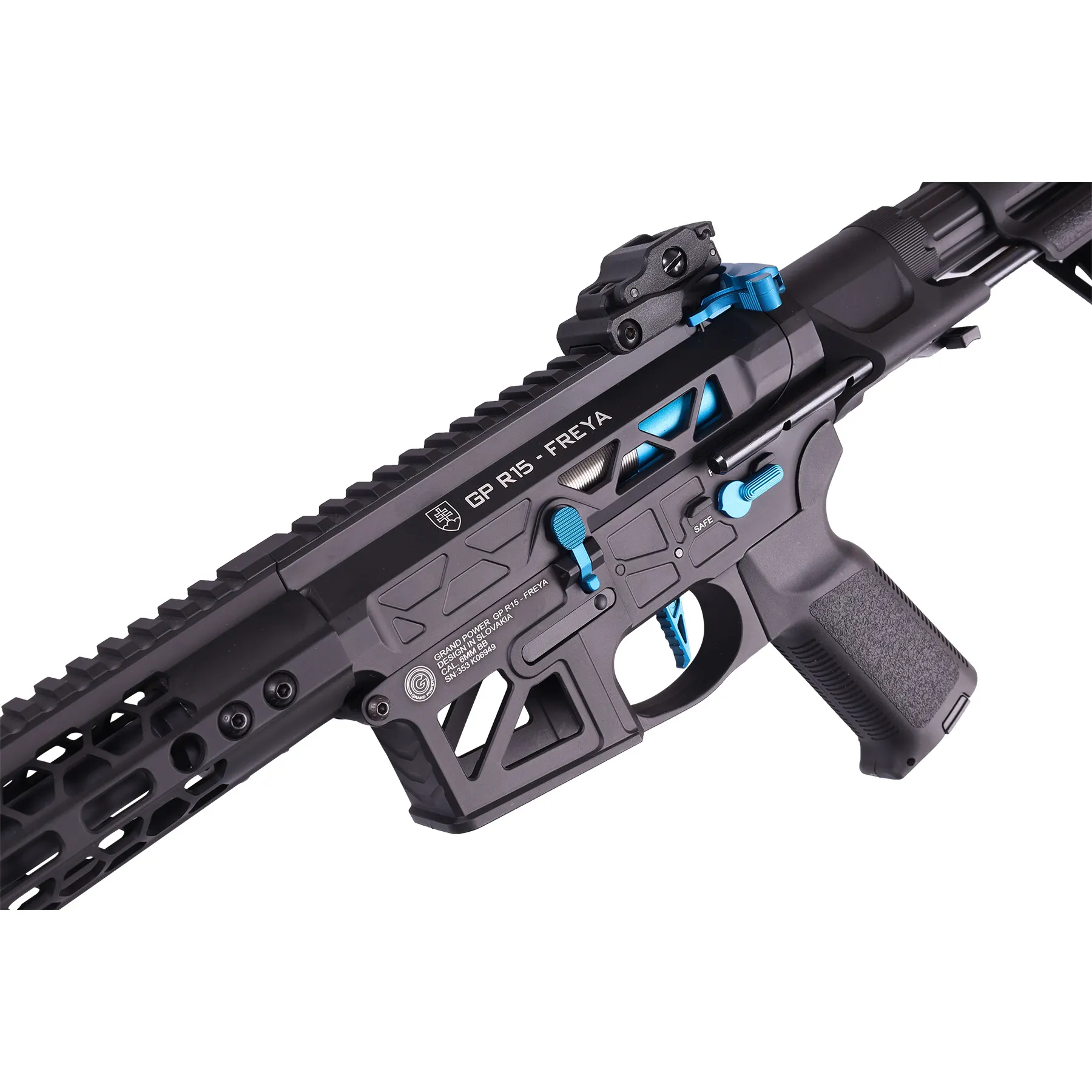 Delta Armory FREYA Skeleton PDW Gen.2 12,5", Black/Blue