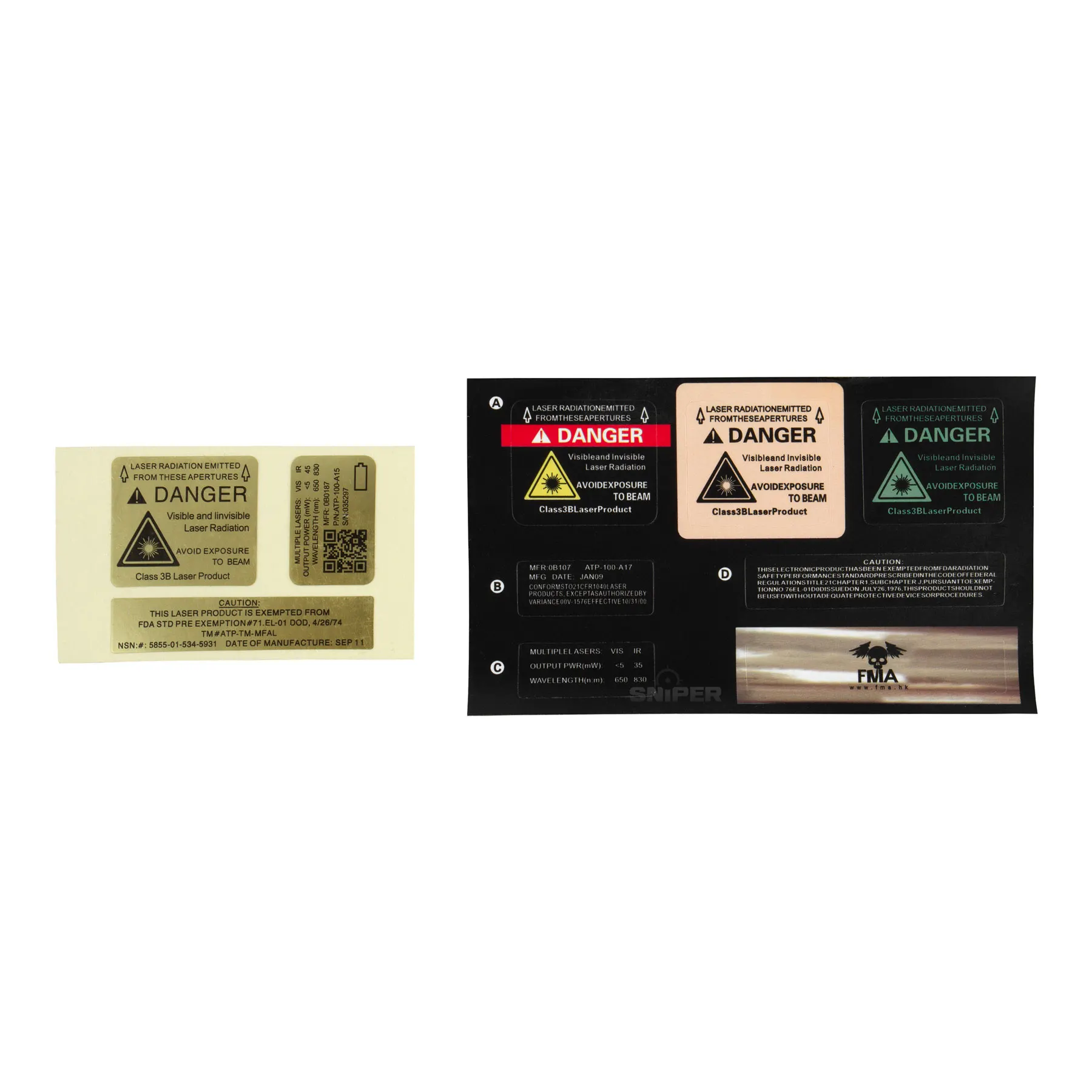 Dummy AN/Peq-15 Battery Box, black