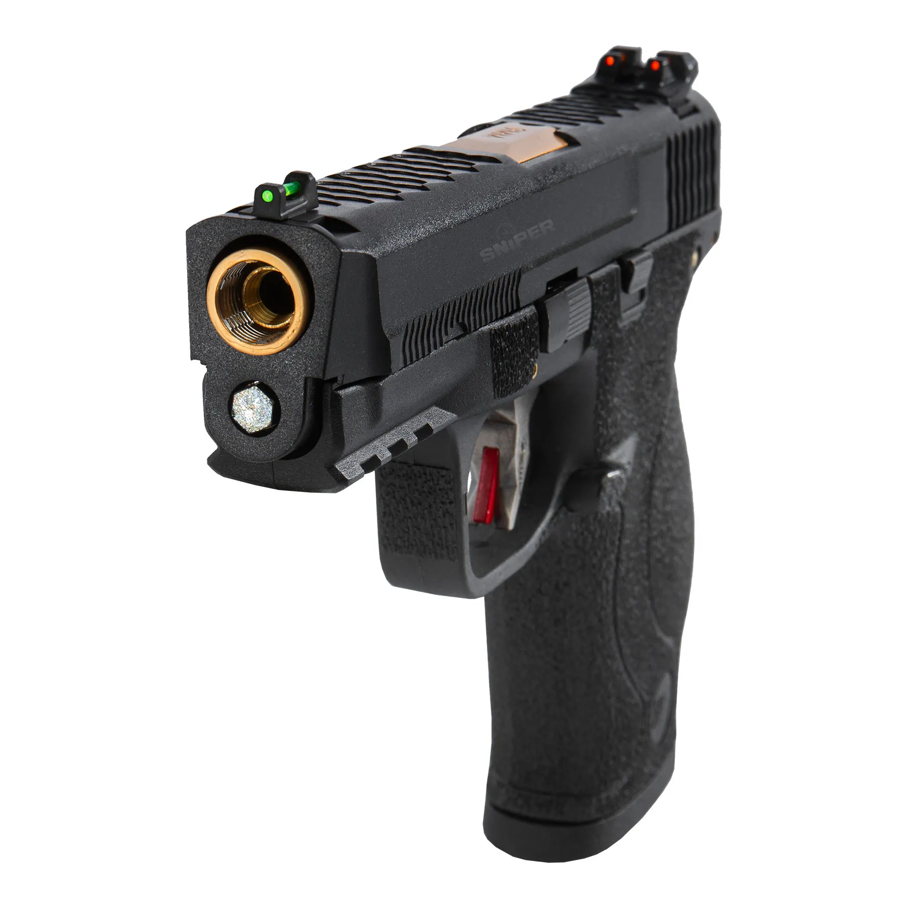 WET-05 BK Gold Barrel Metal Version GBB, Black