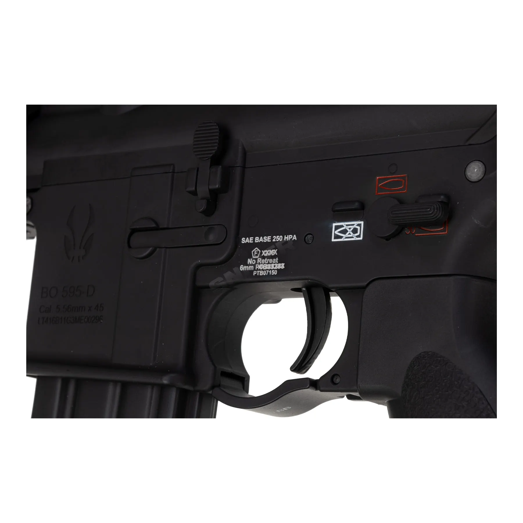 SAC x Mancraft Gen.3 BO 595 Elite Pro Full Metal M4 11" HPA, Black