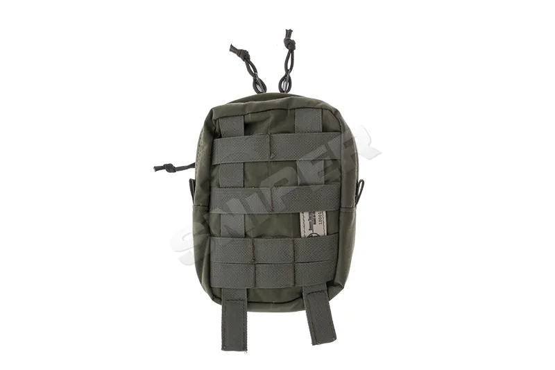 Vertical Double Zip Utility Pouch, OD Green
