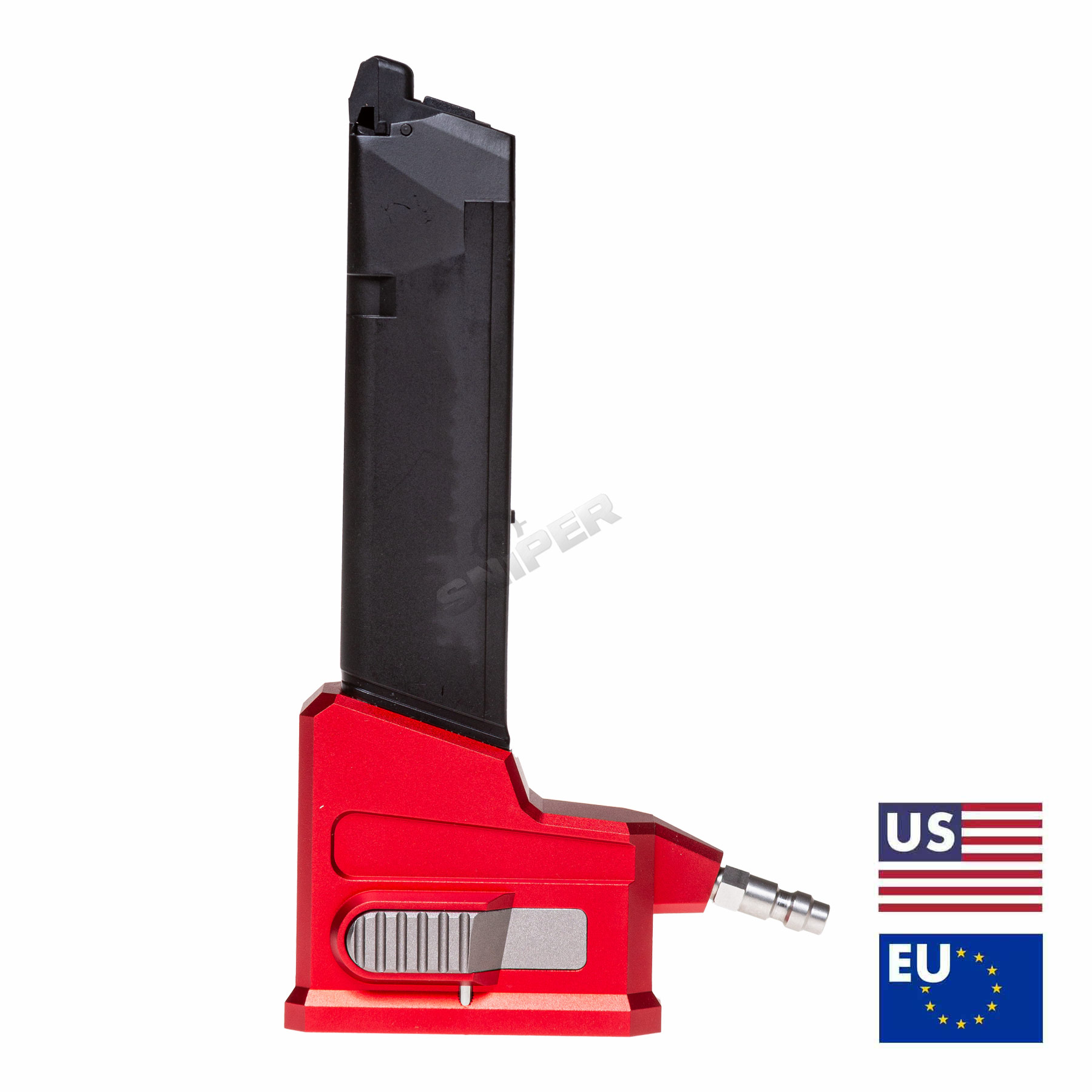 Lancer M4 HPA Adapter für AAP Pistolen, Rot