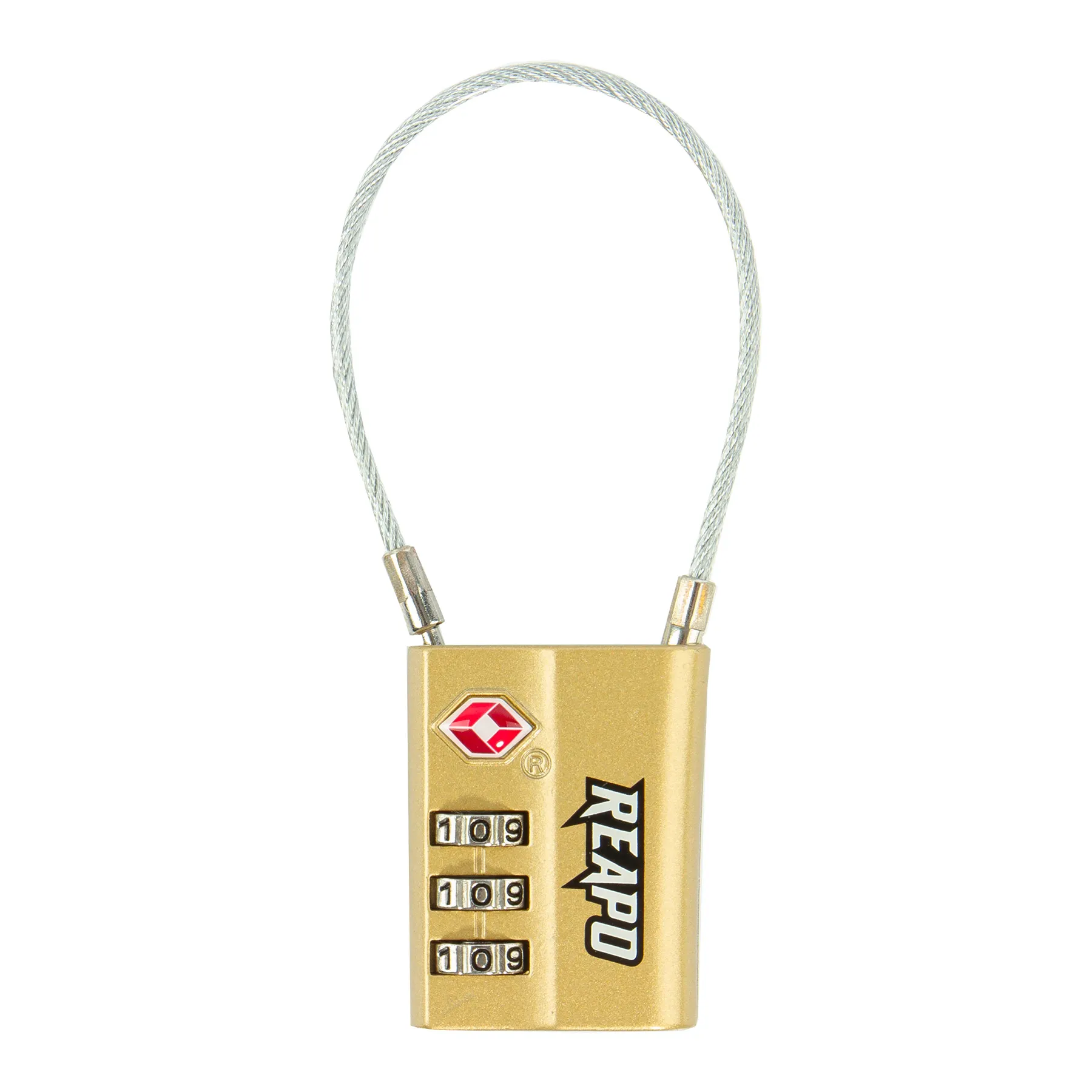 Reapo XL Zahlenschloss TSA lock, Gold