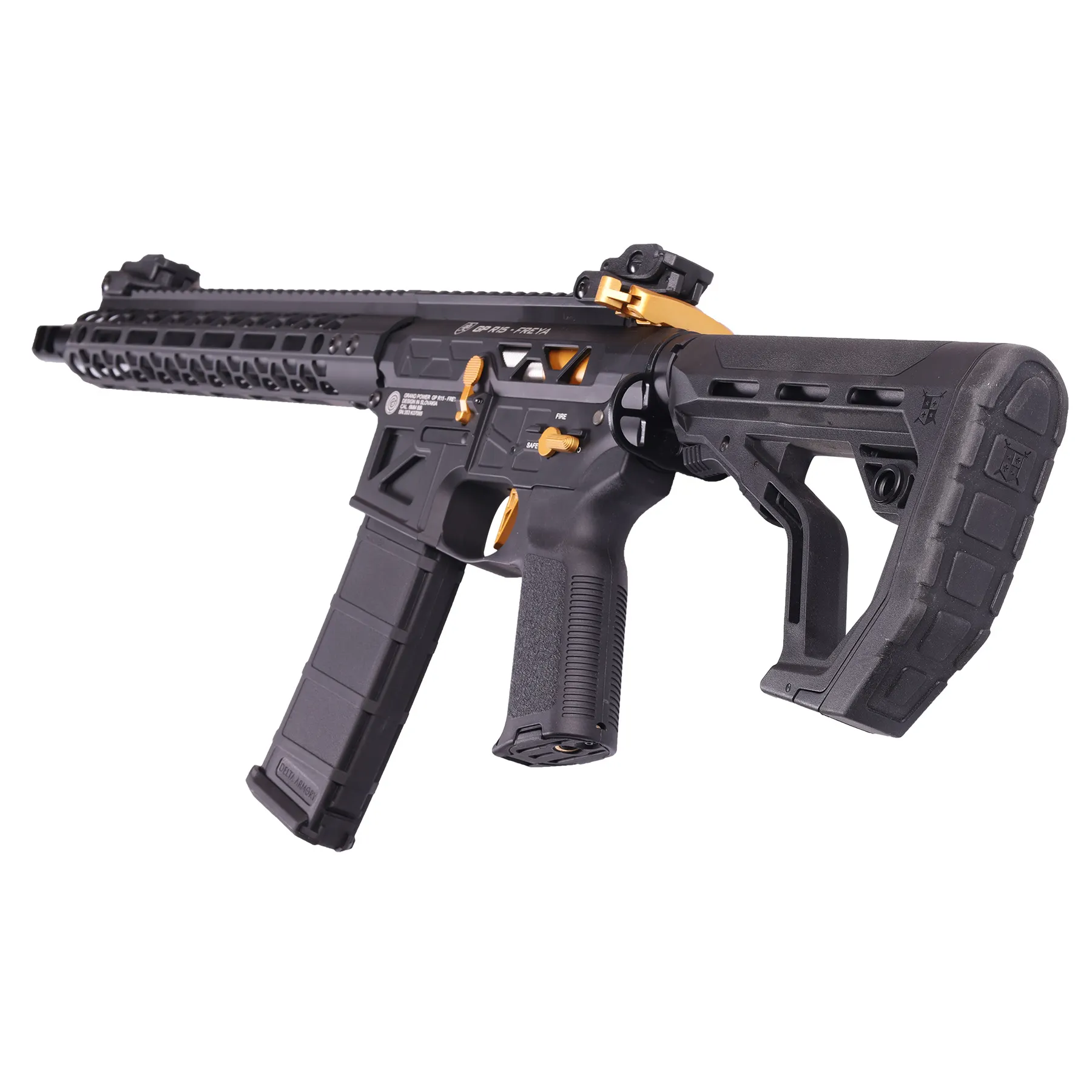 Delta Armory FREYA Skeleton Gen.2 12,5", Black/Gold