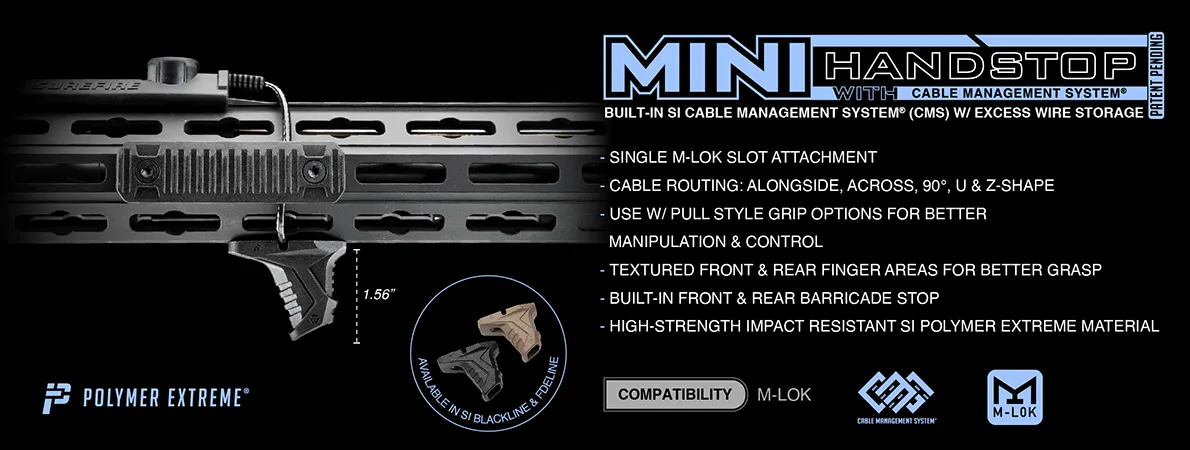 Strike Industries Mini Handstop Grip für M-LOK, FDE