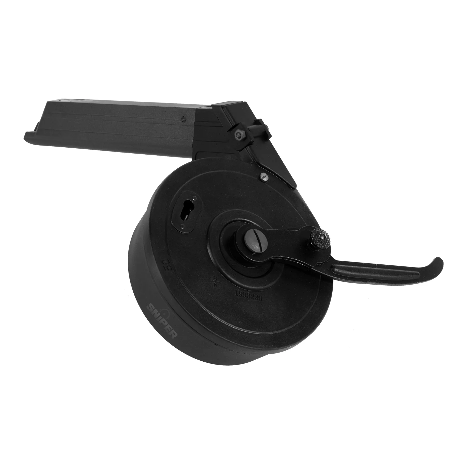 Drum Mag für P08 GBB 50rds, Black