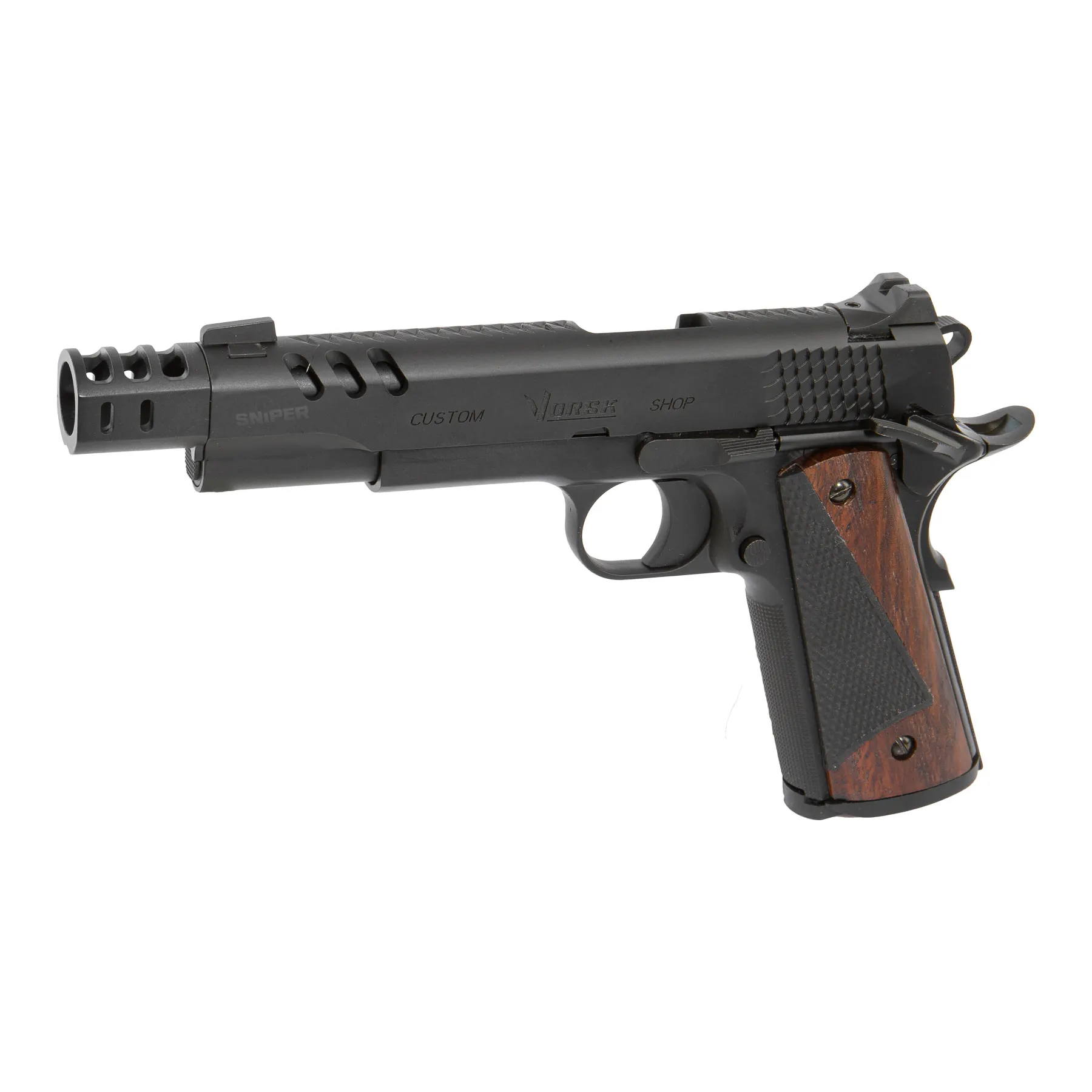 Vorsk CS Defender Pro MEU GBB, Dark Wood, Black