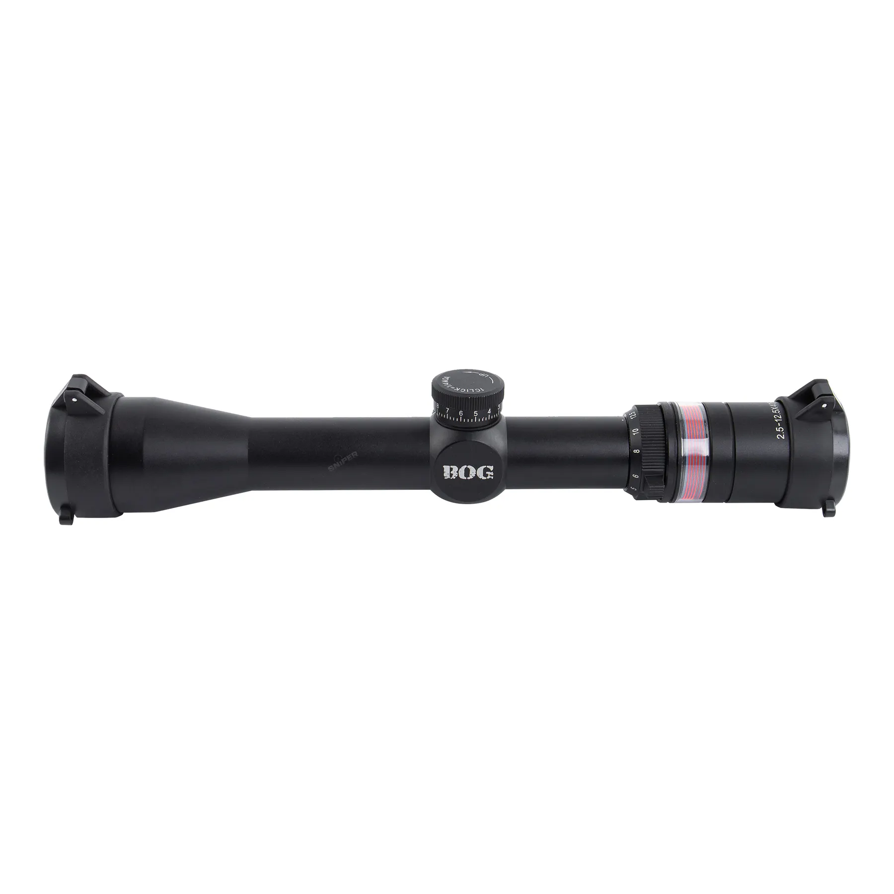 2.5-12x40 Red Solar Zielfernrohr, Black
