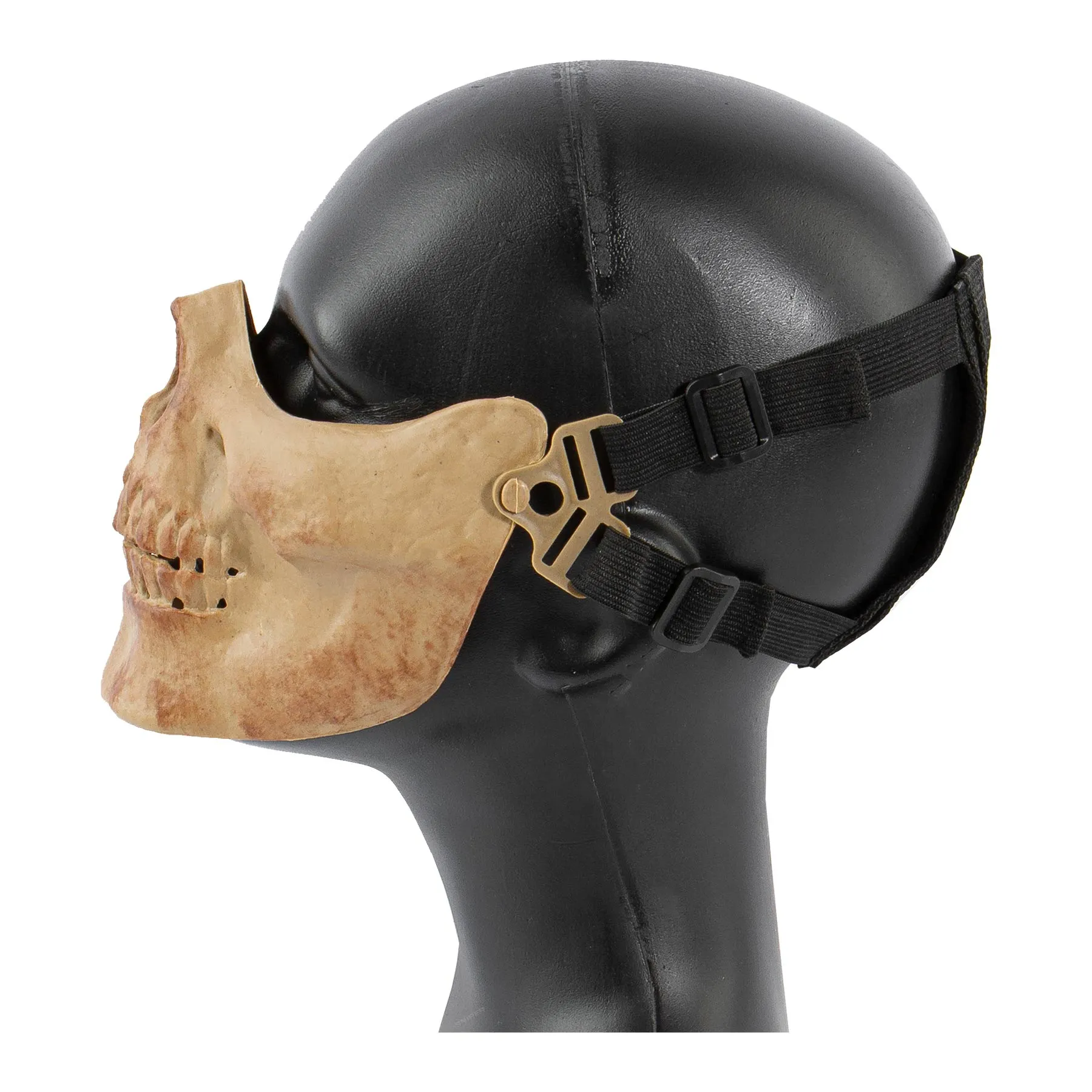 Skull Half-Mask, Dried Bone Skeleton
