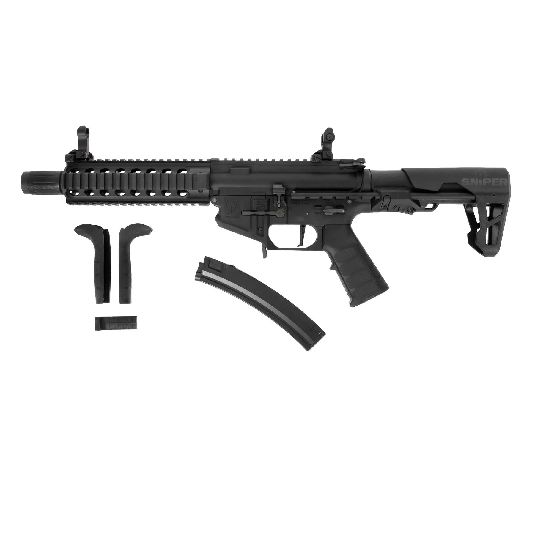 PDW SBR Long, < 0,5 J, Black