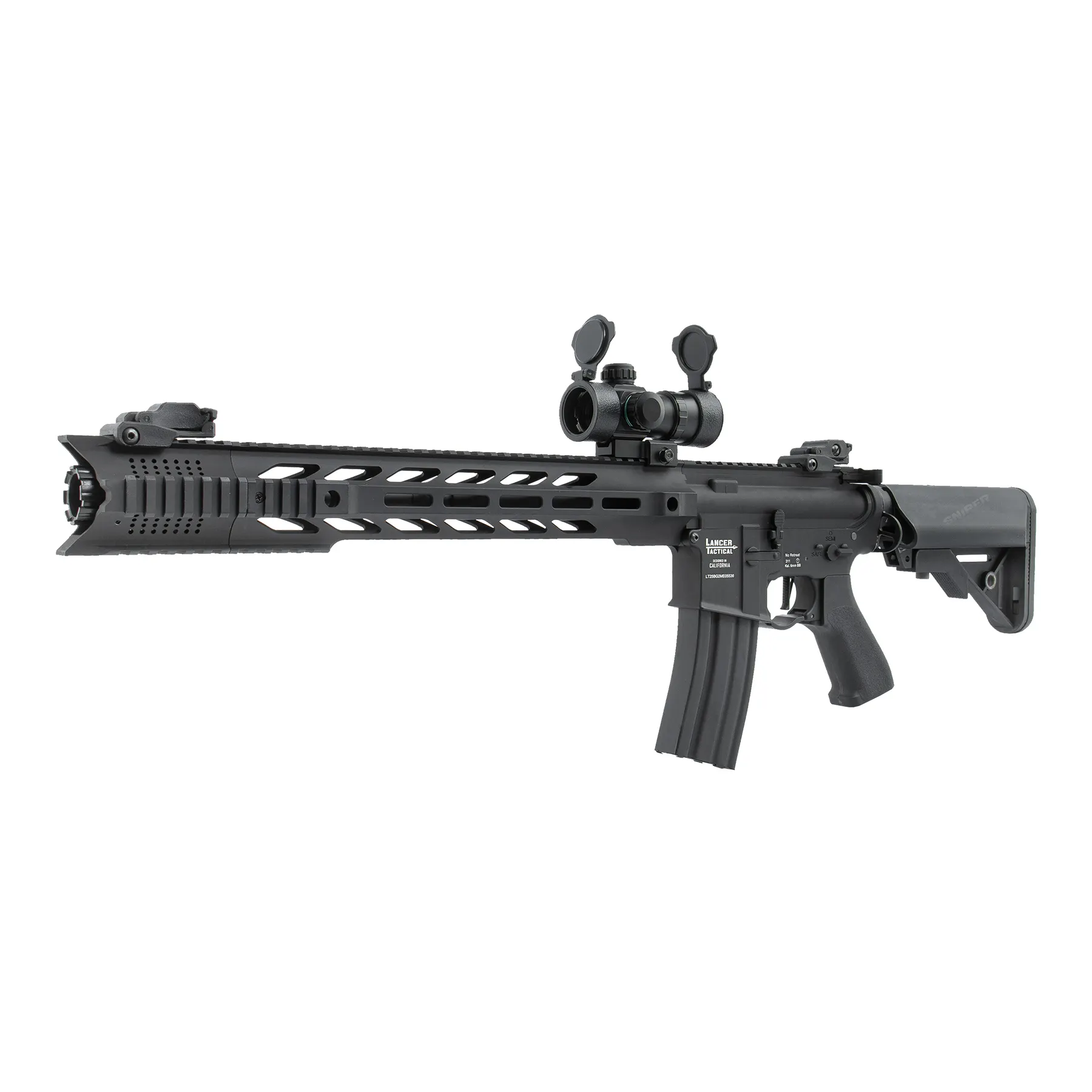 Interceptor Hybrid 10" (S)AEG w/ Compact Red Dot Sight, Black