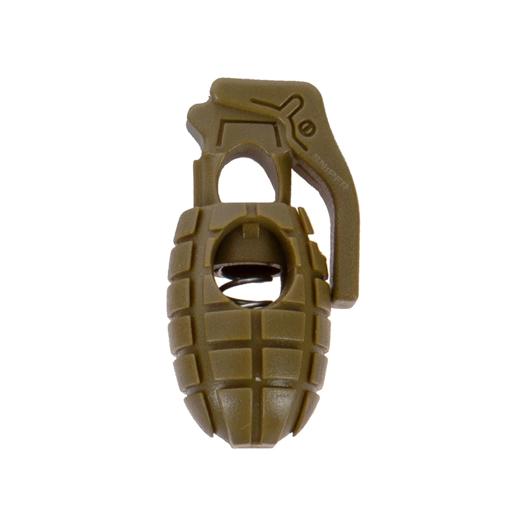 Kordelstopper 10er Set, Coyote