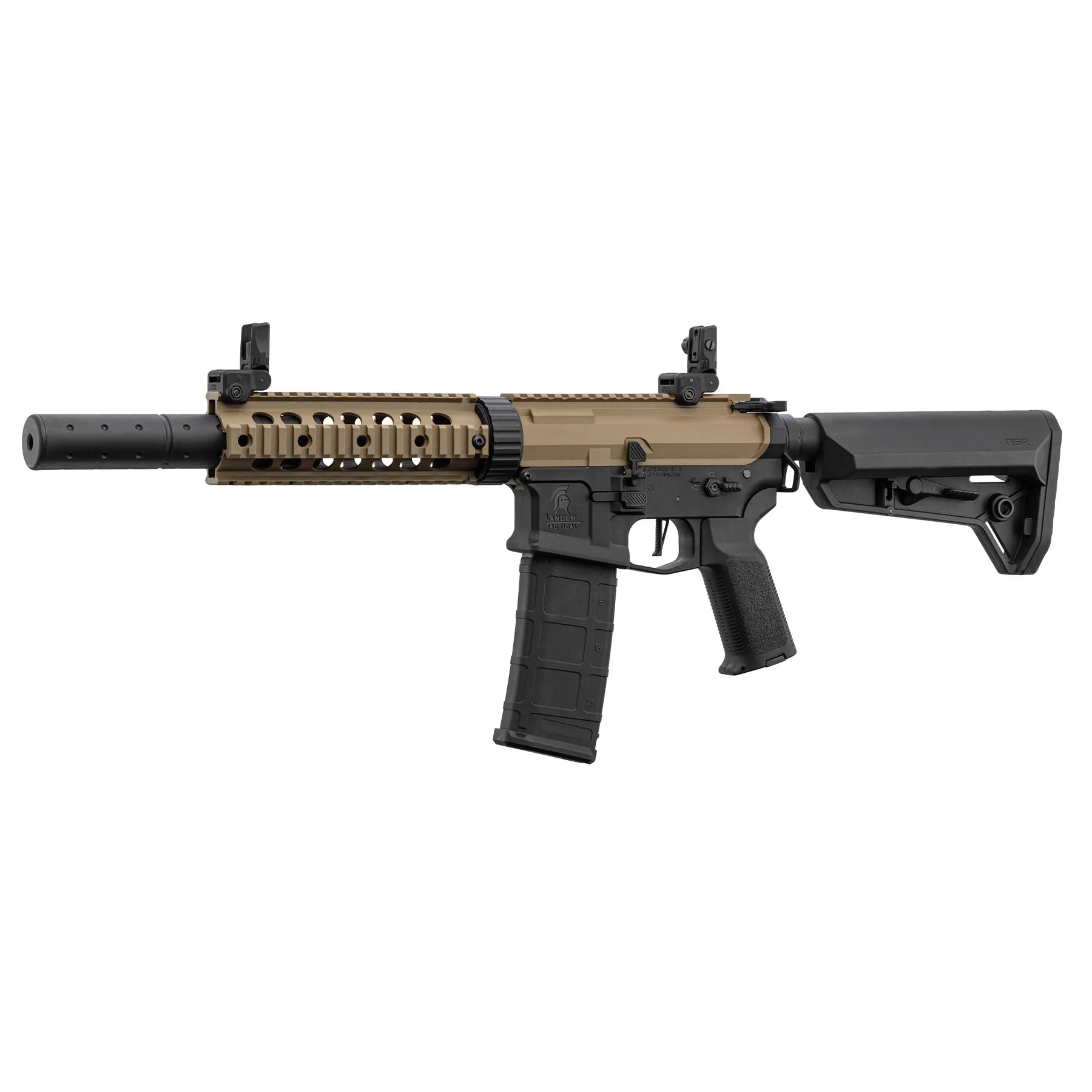Einsteiger Set #1 - Lancer M4 SD NSR New Version w/ Nebula ETU (S)AEG, Tan