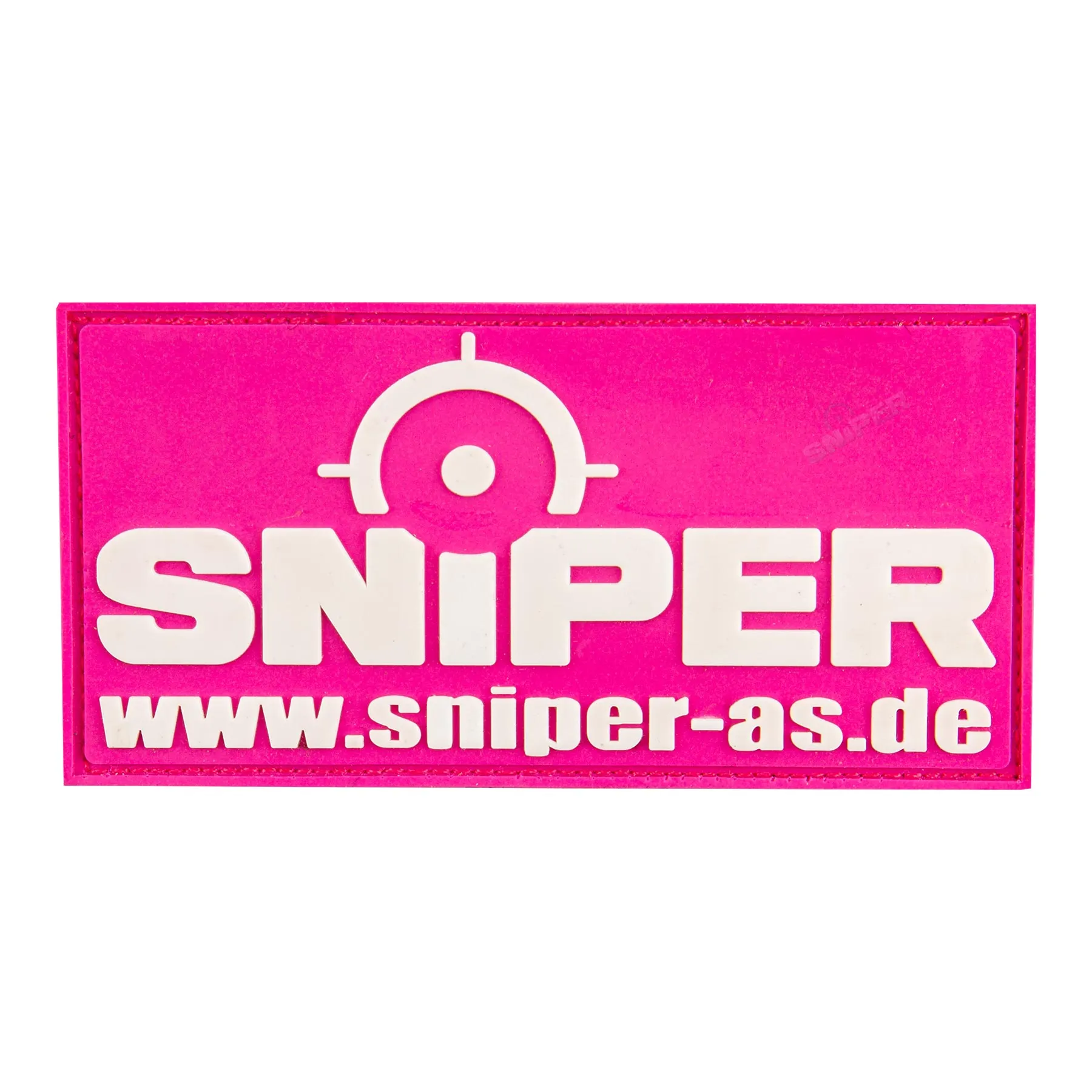 Sniper 3D Rubber Patch, Pink, 9 x 4,5cm