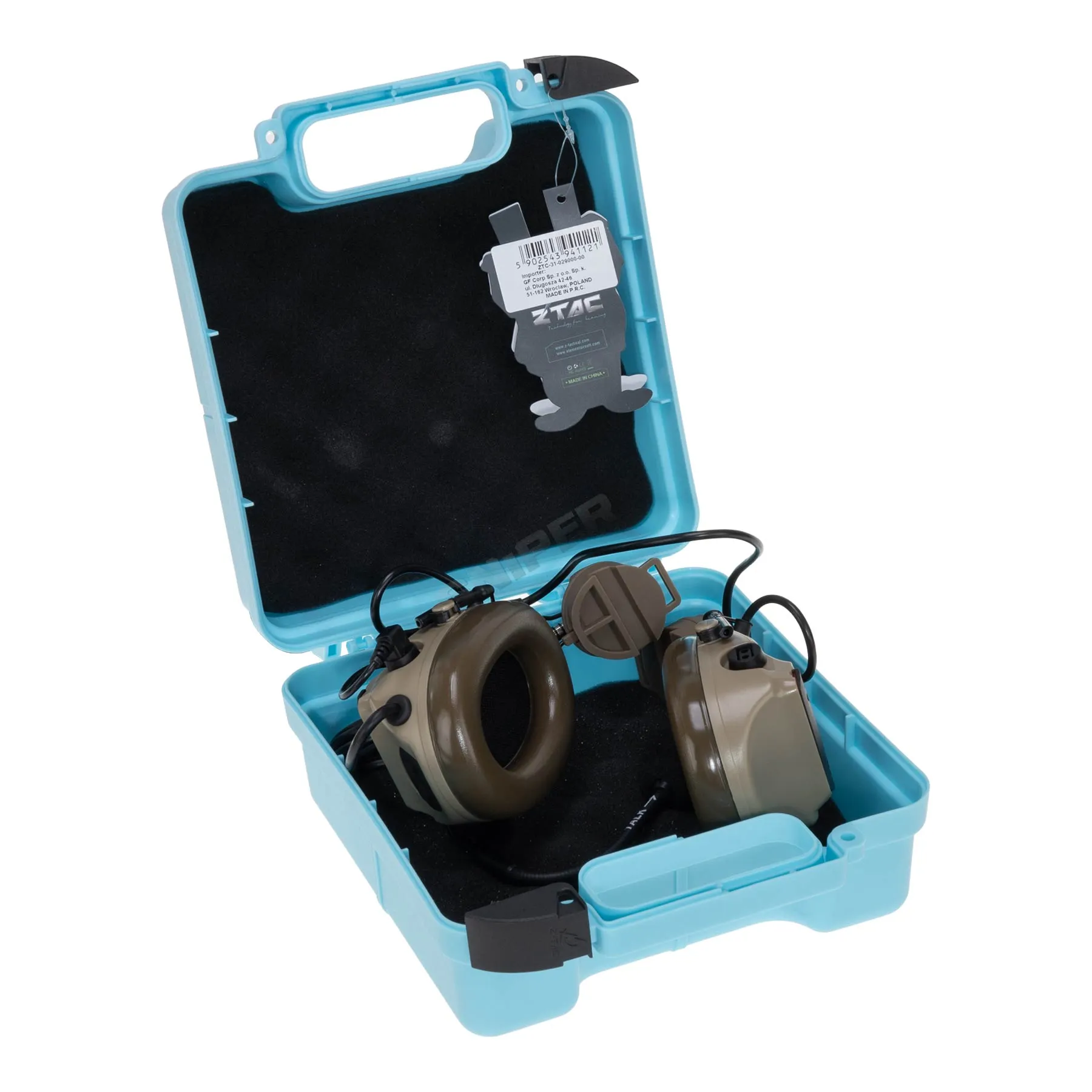 Z-Tactical Z154 CIII Headset w/ Fast Helmet Adapter, Dark Earth Z-Tactical Z154 CIII Headset w/ Fast Helmet Adapter, Dark Earth