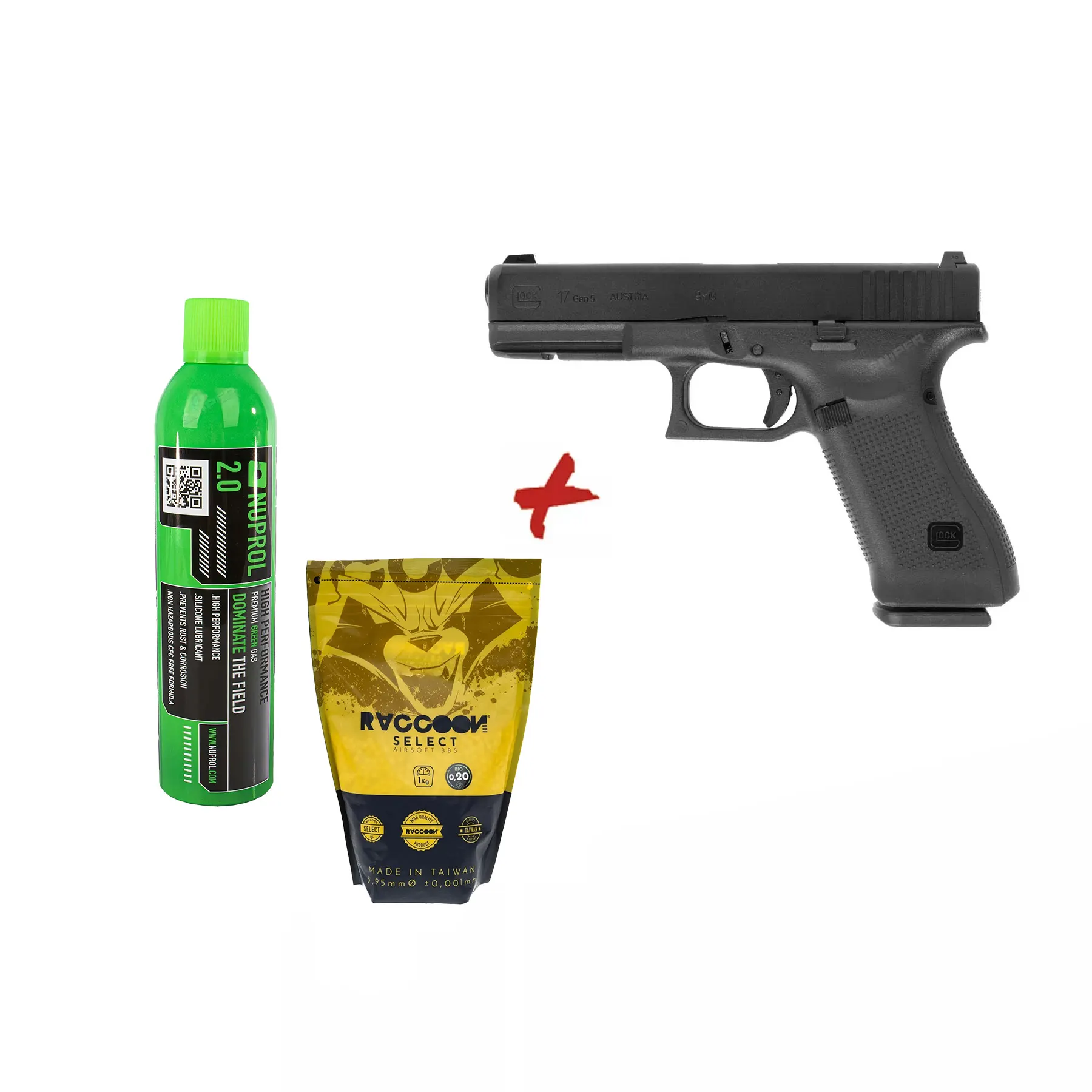 Bundle Deal #4 - Glock 17 Gen 5 GBB Softair Pistole