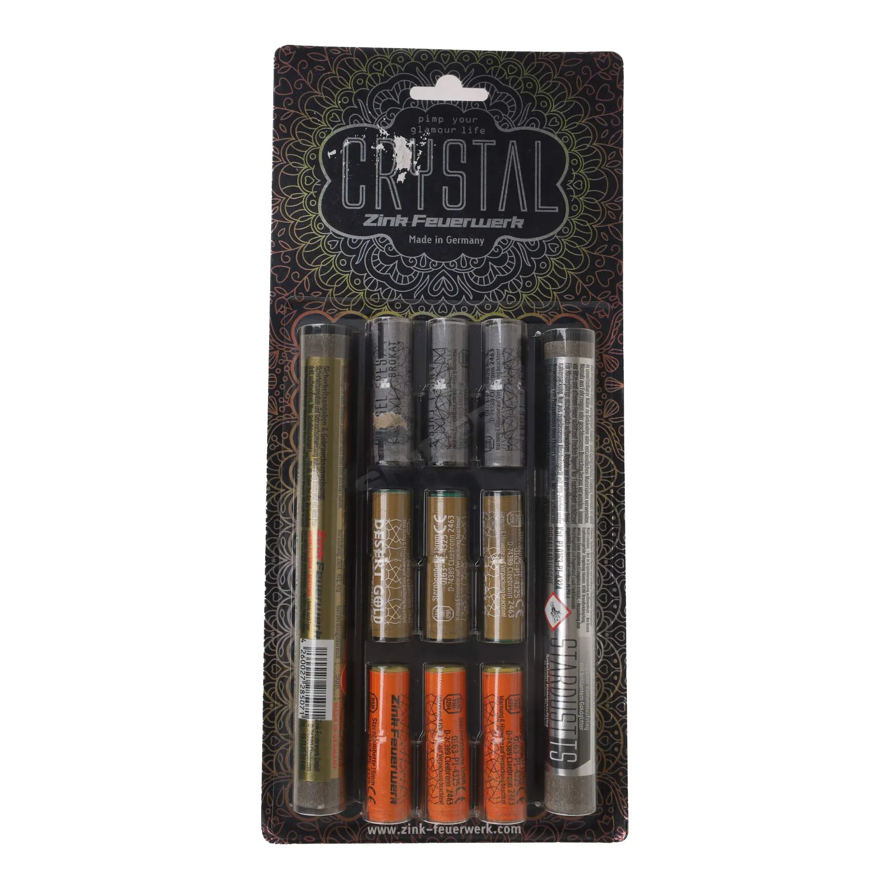 Zink Crystal Sortiment 15mm, 29 Stück Zink Crystal Sortiment 15mm, 29 Stück