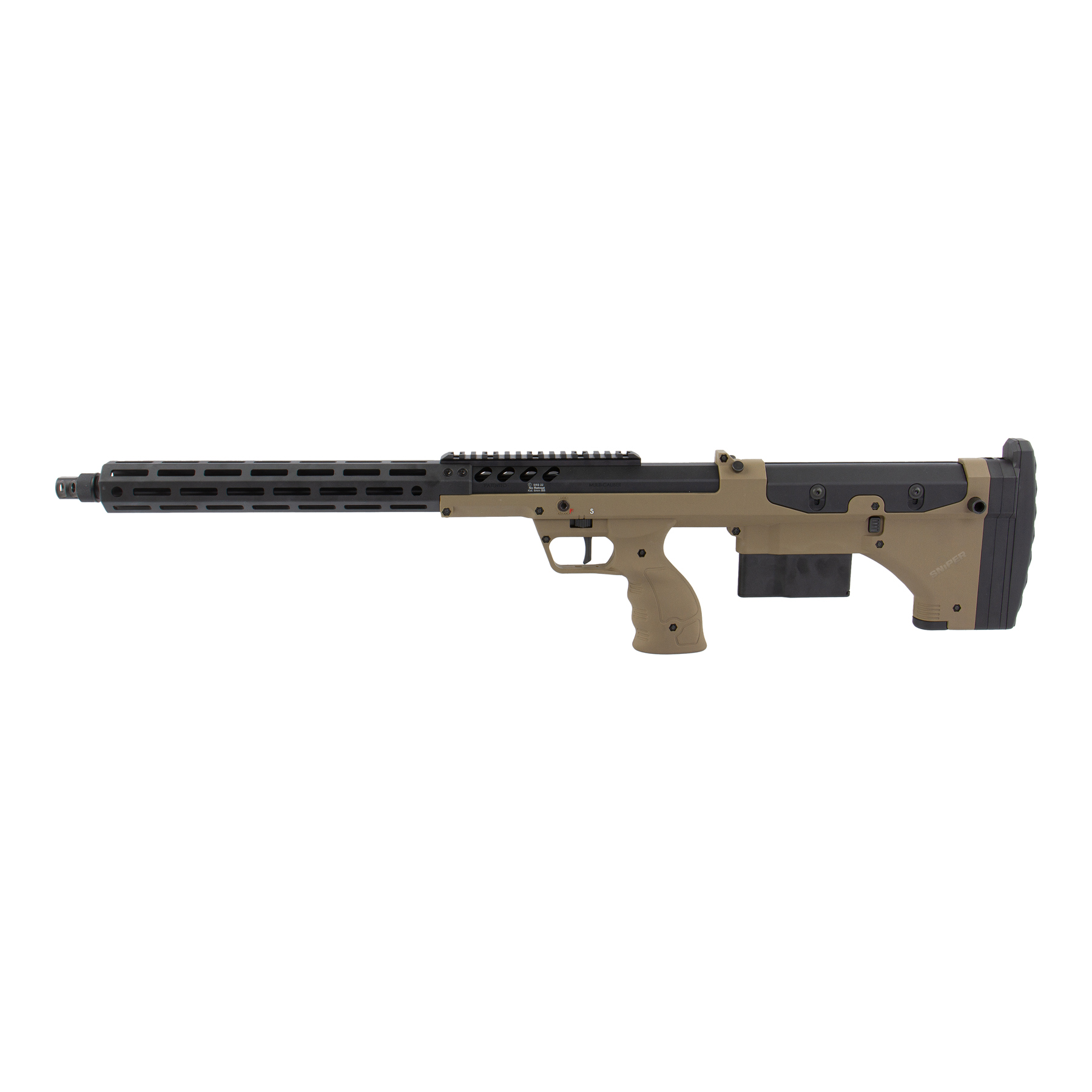 Silverback SRS A2/M2 22" Pull-Bolt Scharfschützengewehr, FDE