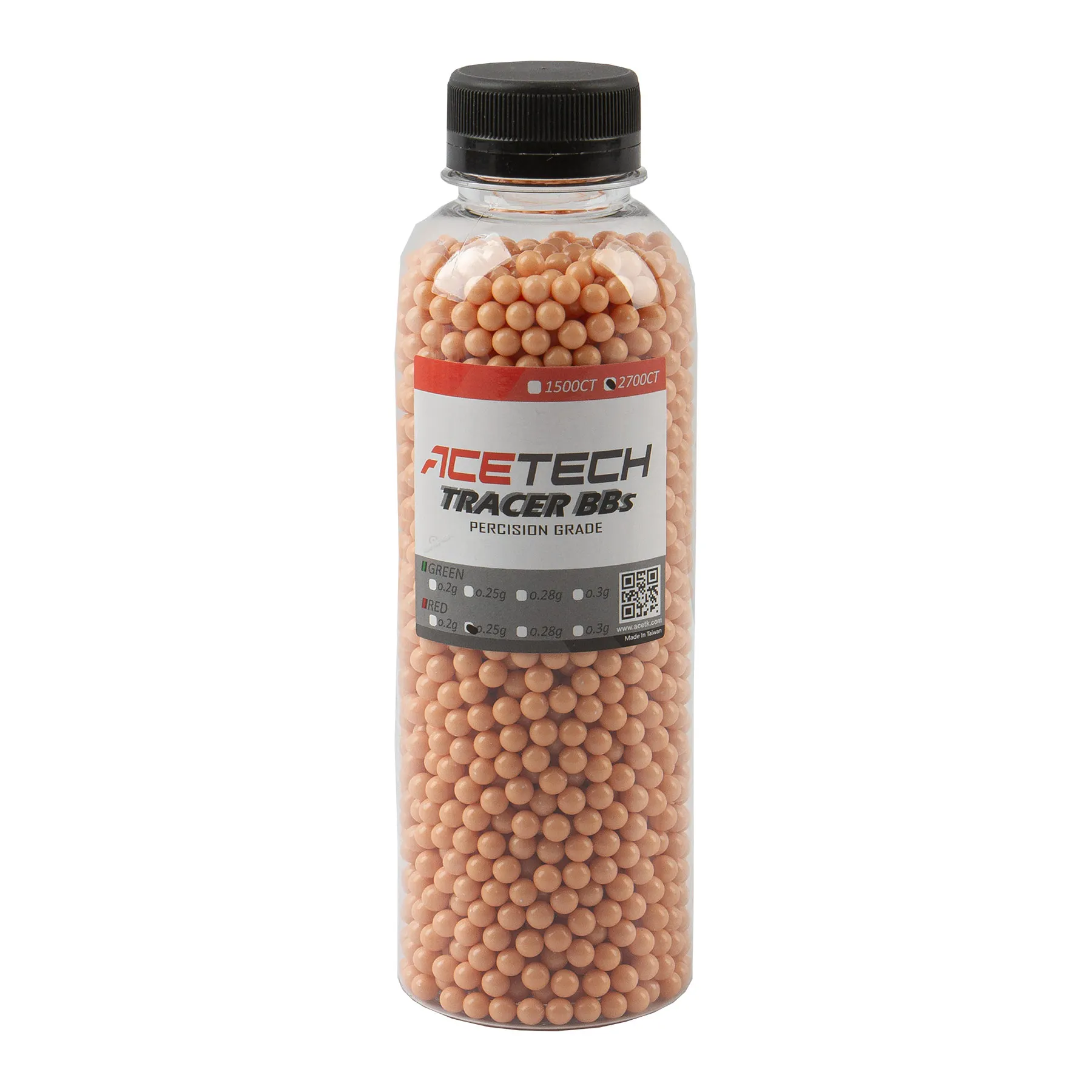 Tracer BBs 0,25g Red, 2700rds
