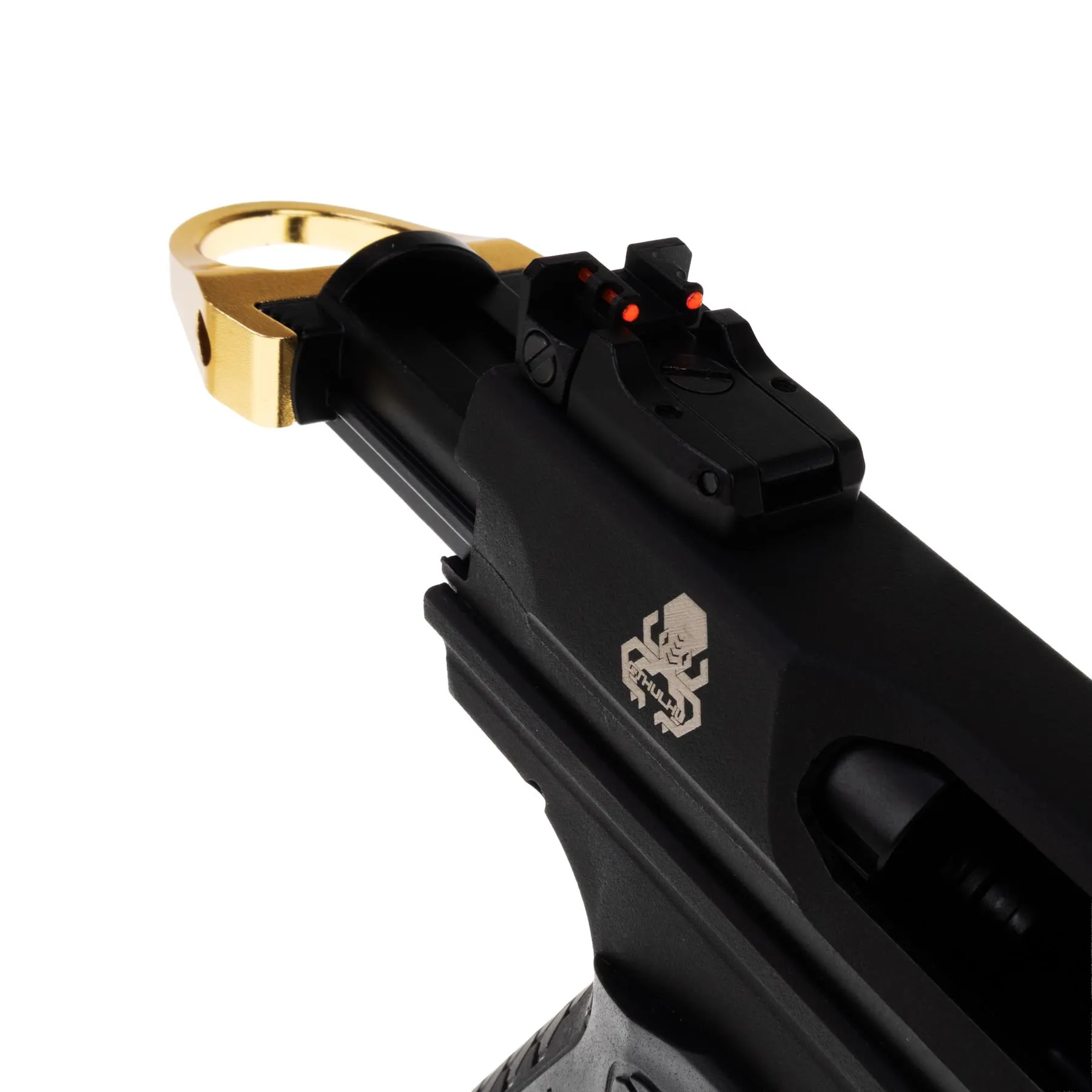 Lancer Tandemkross Cthulhu GBB Softair Pistole, Black/Gold