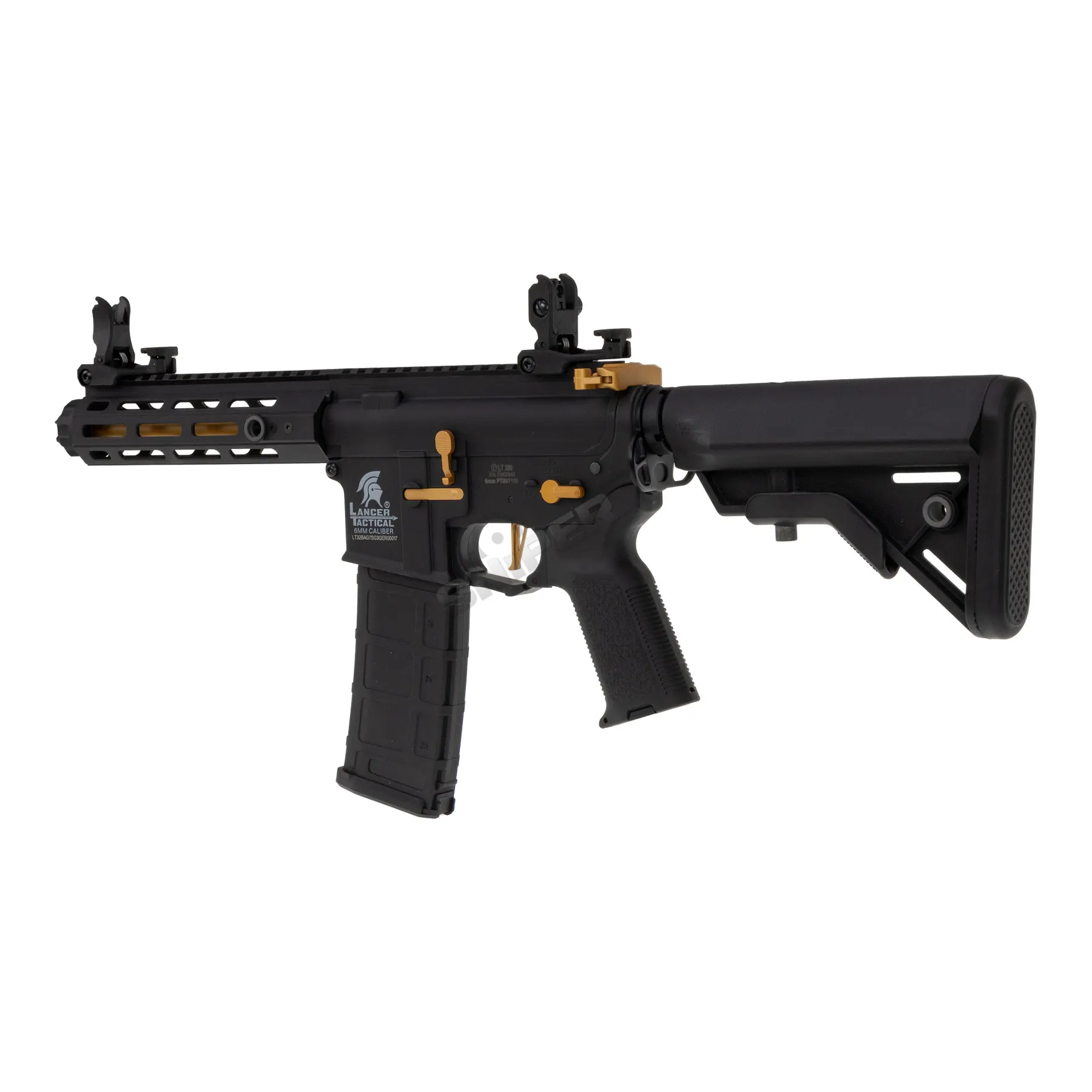 Einsteiger Set #3 - Lancer LT-34 Hellion w/ Nebula ETU (S)AEG, Black/Gold