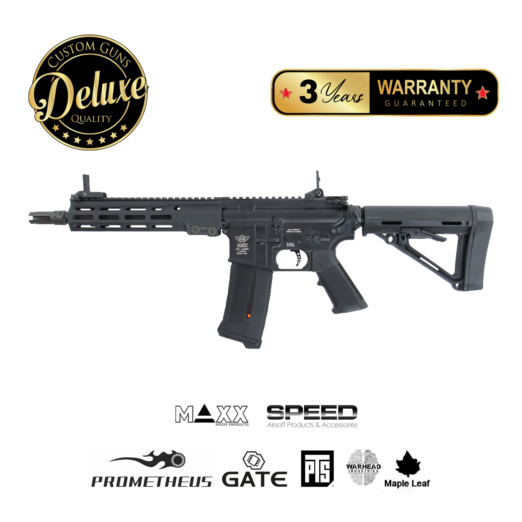 SAC Custom x Bolt URG U9 Advanced, (S)AEG, Black