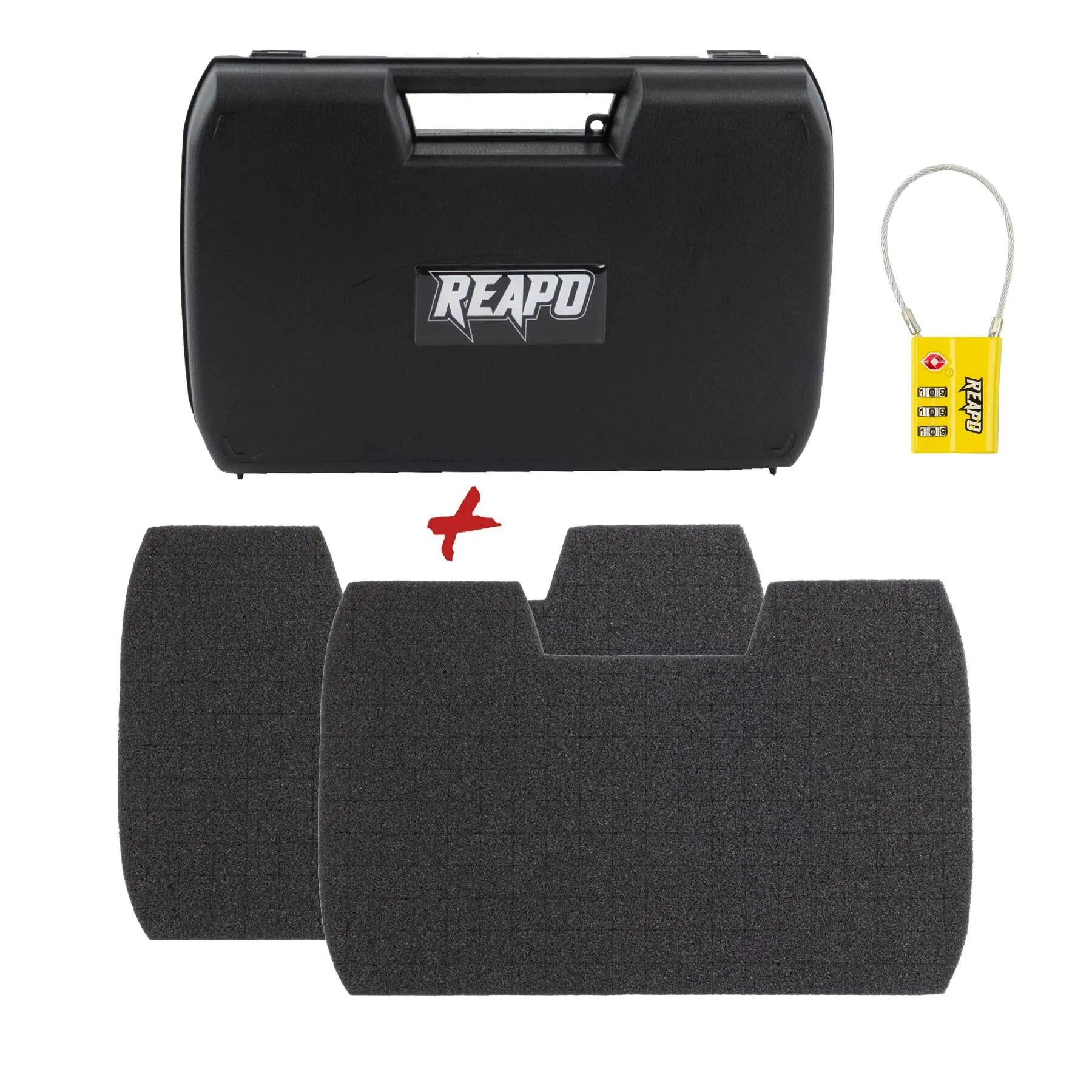 Waffenkoffer Reapo Pistolen Koffer 30x19 cm, soft PnP, Black