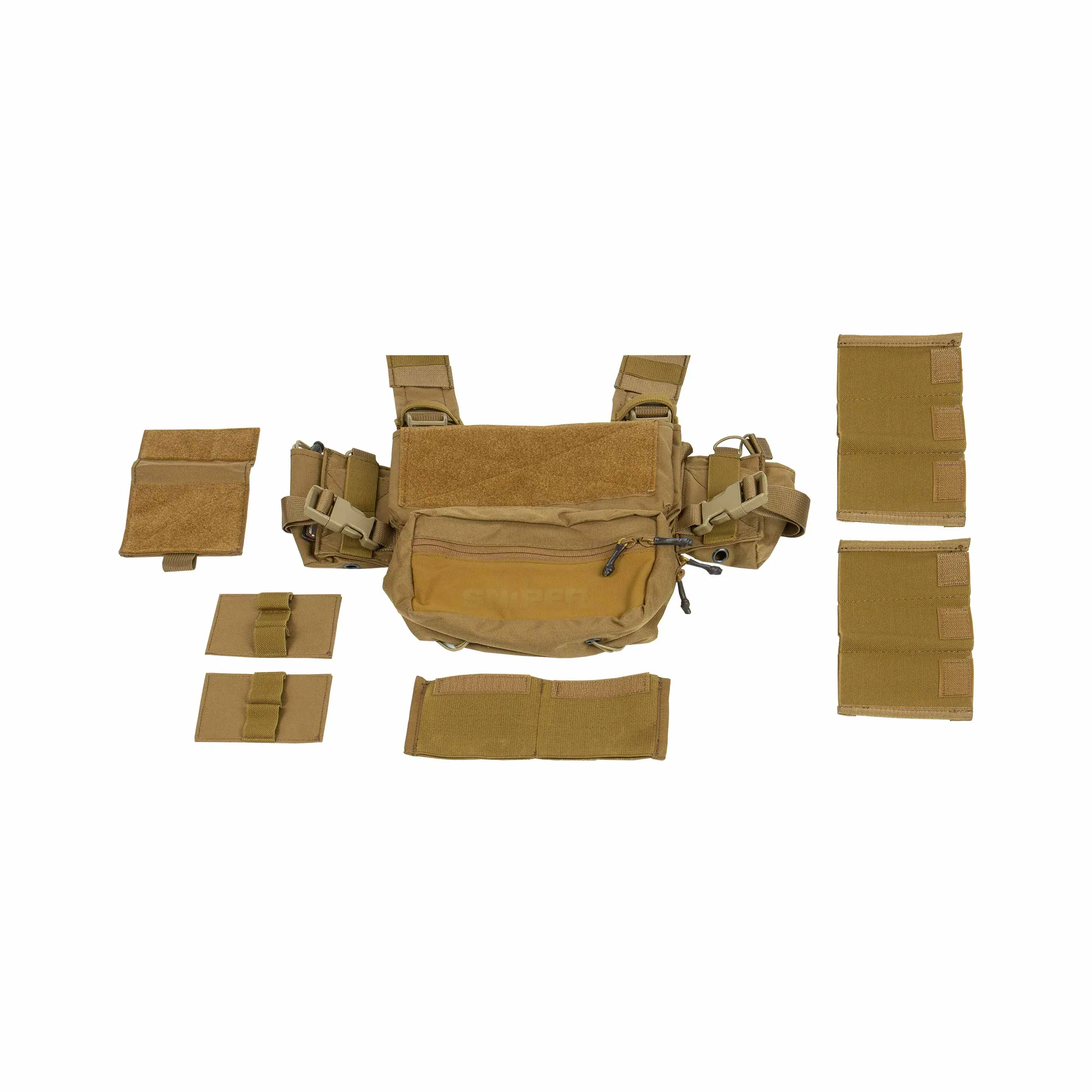 Micro Fight Chissis MK3 Chest Rig, Coyote Brown