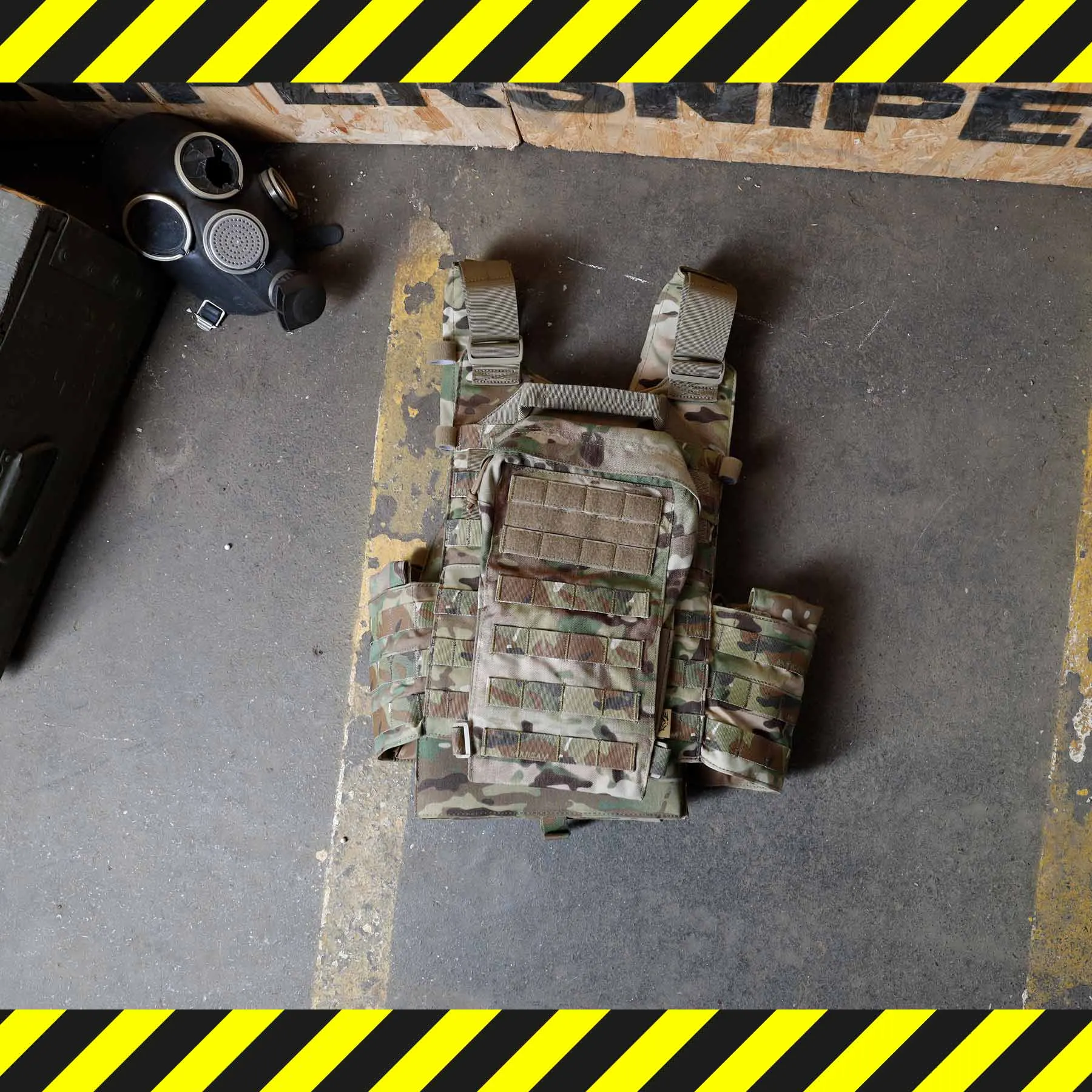 B-Ware Tactical Vest Pouch Type, Mutlicam
