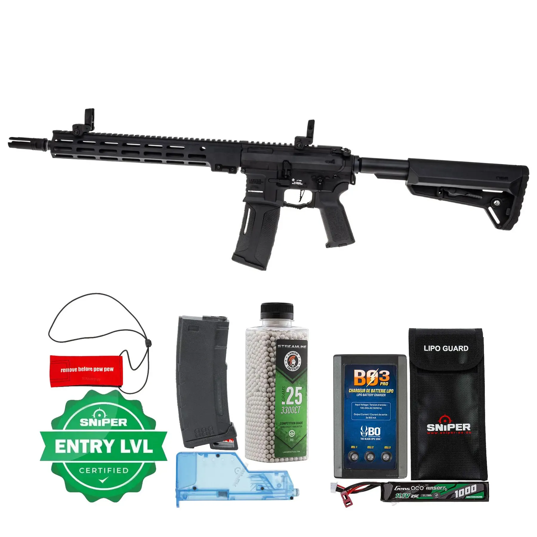 Einsteiger Set #1 - Lancer LT-44 12" Gen4 w/ Nebula II ETU, Black