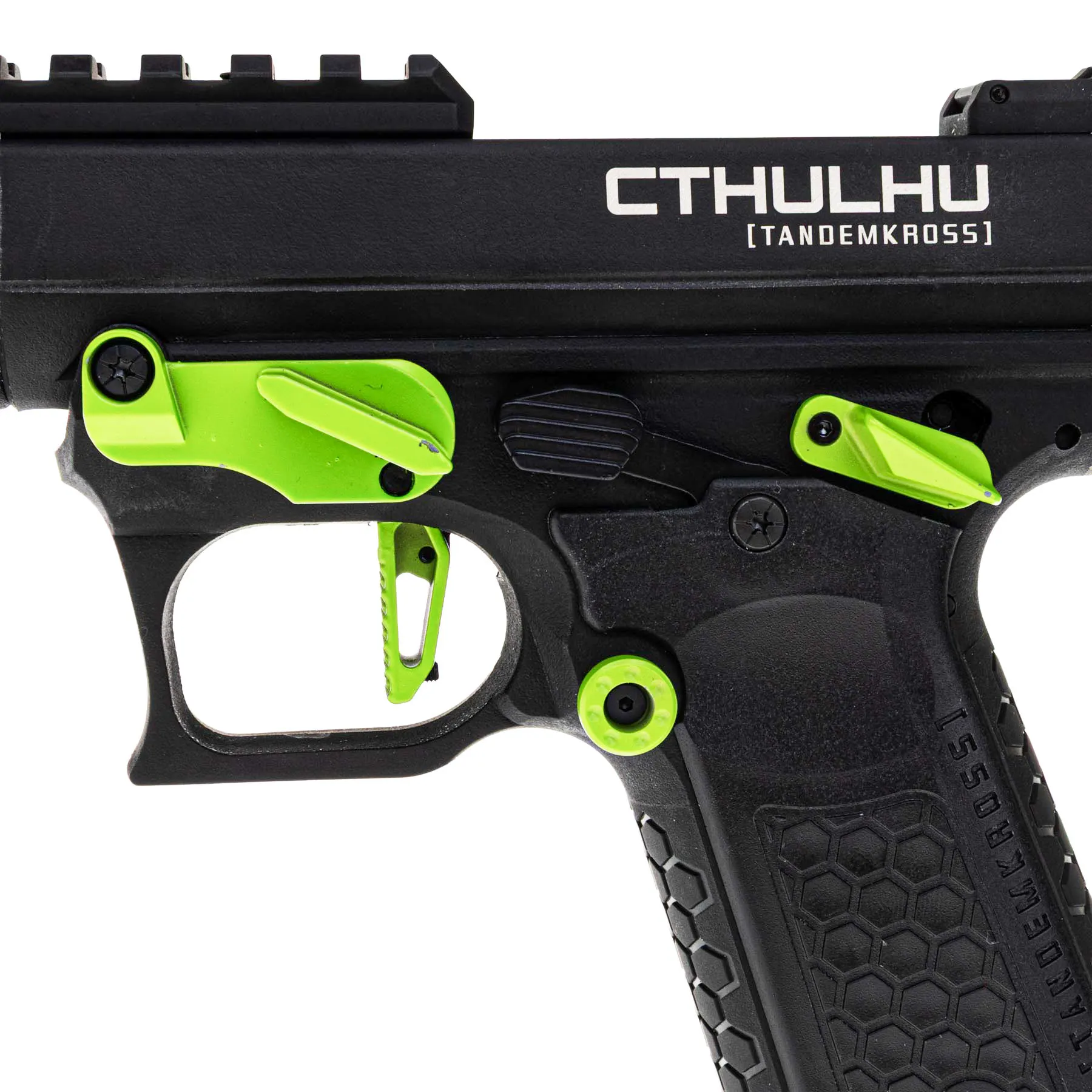 Lancer Tandemkross Cthulhu GBB Softair Pistole, Black/Green