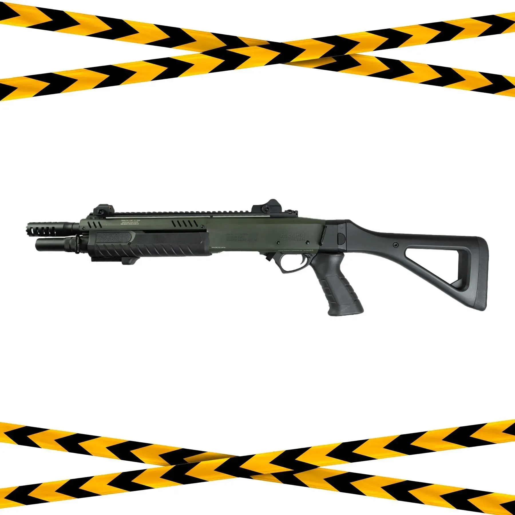 B-Ware Fabarm STF12 Compact 11" Gas Pumpgun, OD