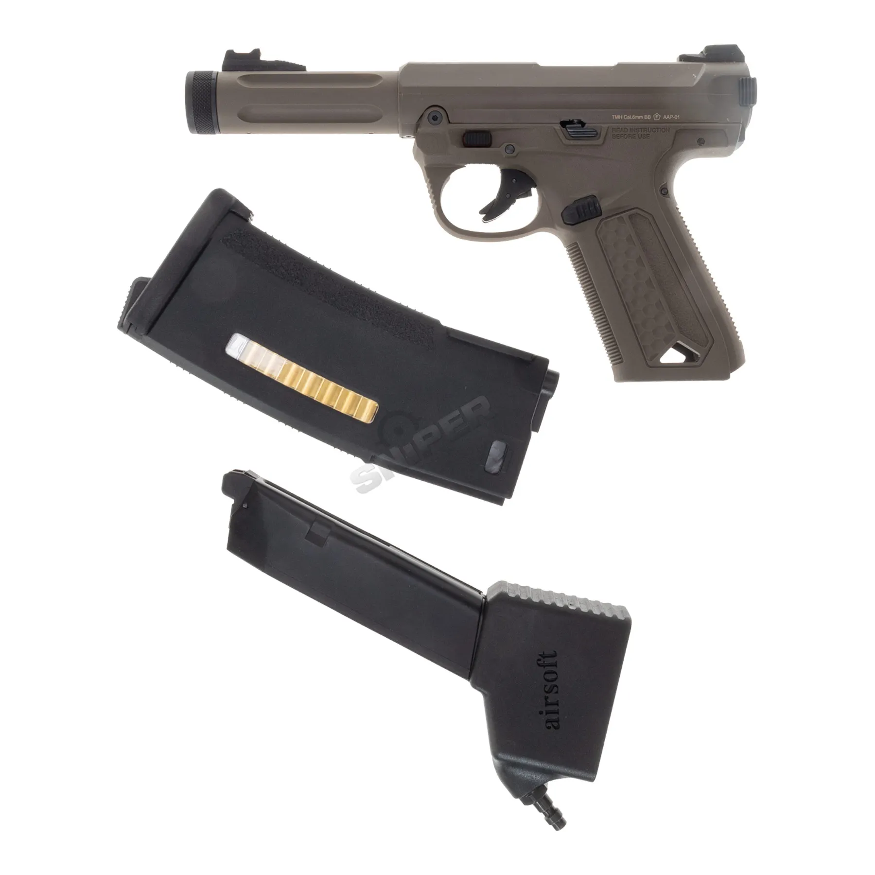 HPA Set Action Army AAP 01 + Bottle + Dominator US + PTS, Tan HPA Set Action Army AAP 01 + Dominator US + PTS, Tan