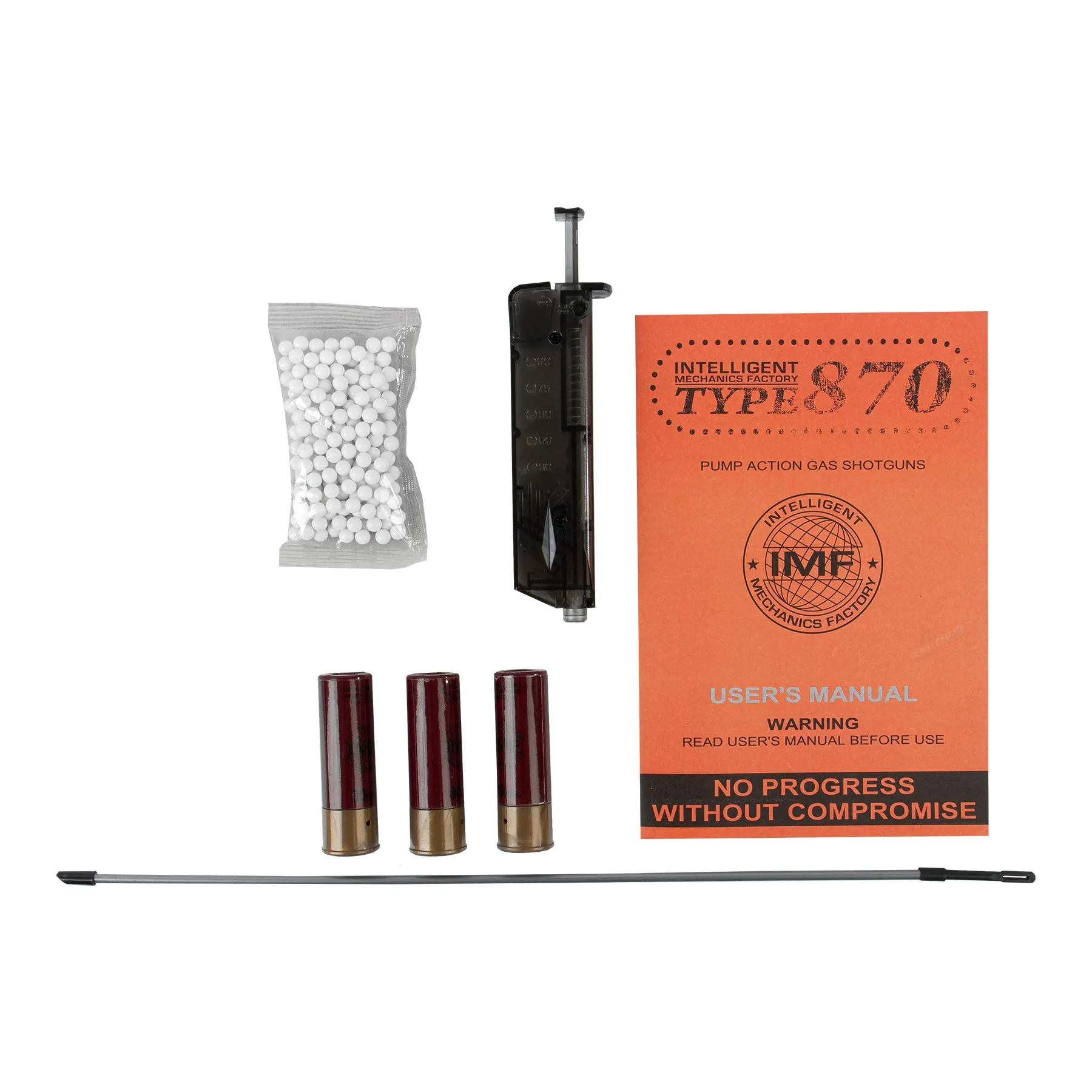 M870 Sawed-Off Tri Shot Action Pumpgun, Real Wood
