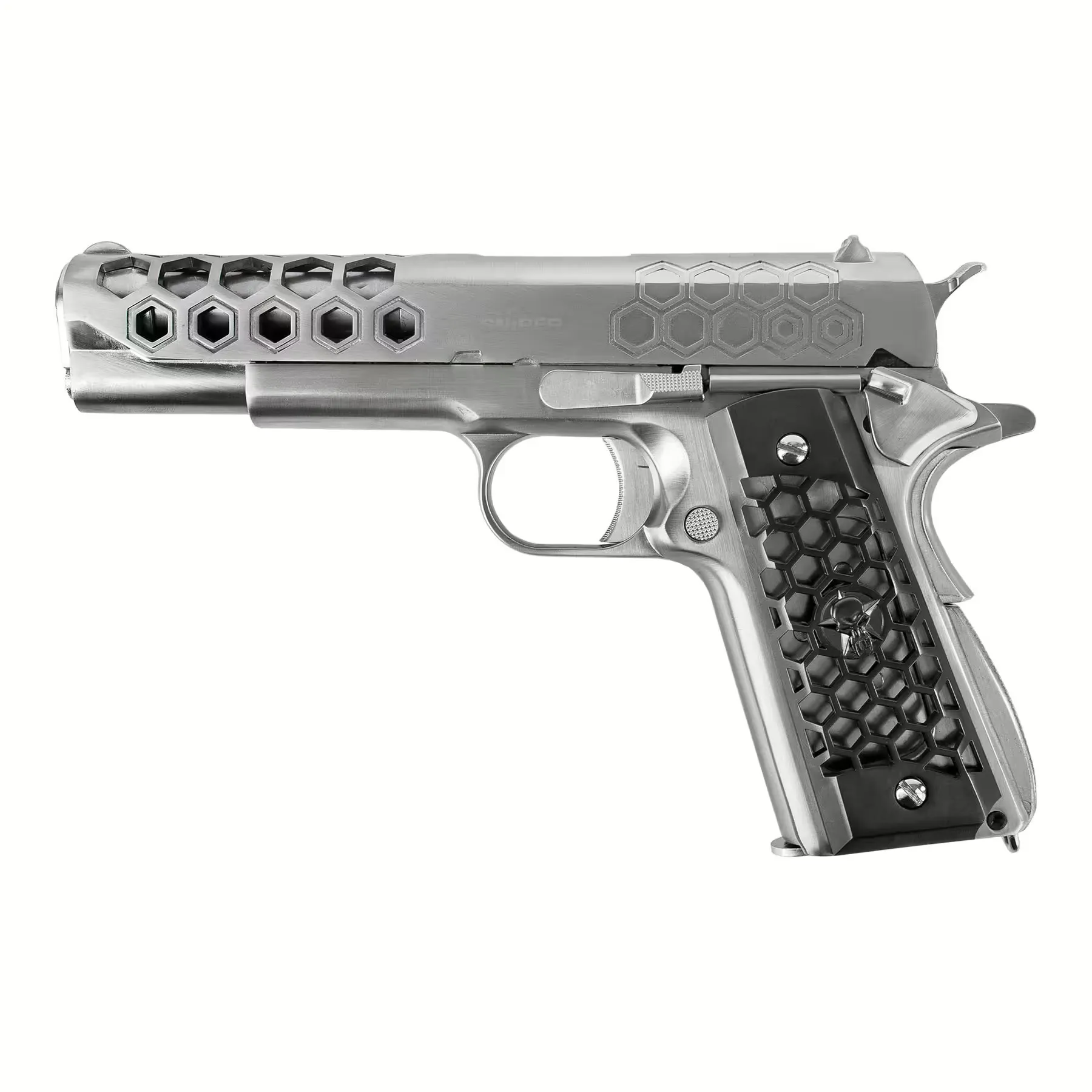 WE 1911 Hex Gen 2 Silver GBB Softair Pistole WE 1911 Hex Gen 2 Silver GBB Softair Pistole