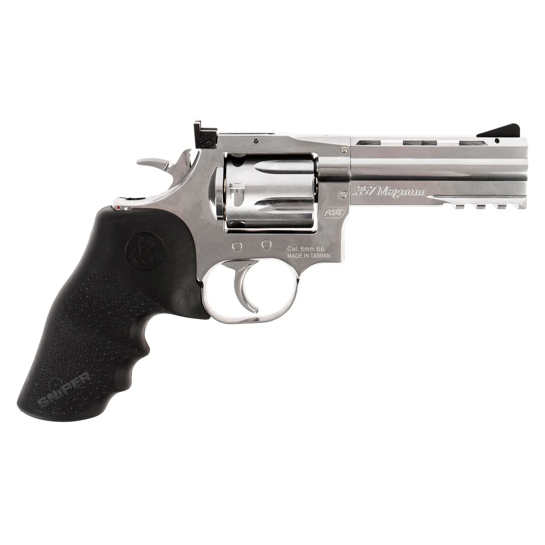 Revolver Dan Wesson 715 4" silver CO2