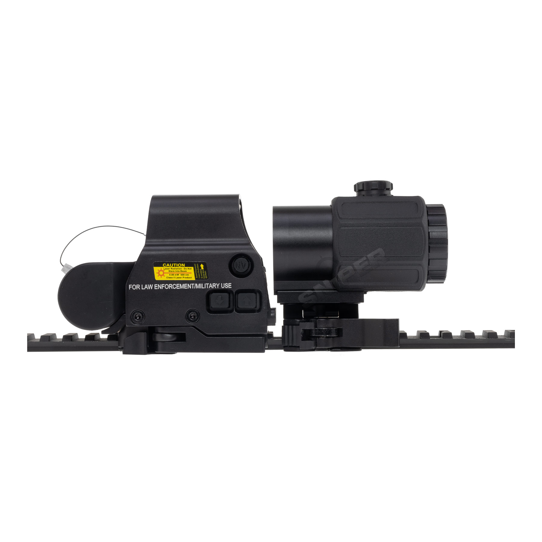 Reapo R558 Holo Red Dot Visier w/ 3x Magnifier, Black
