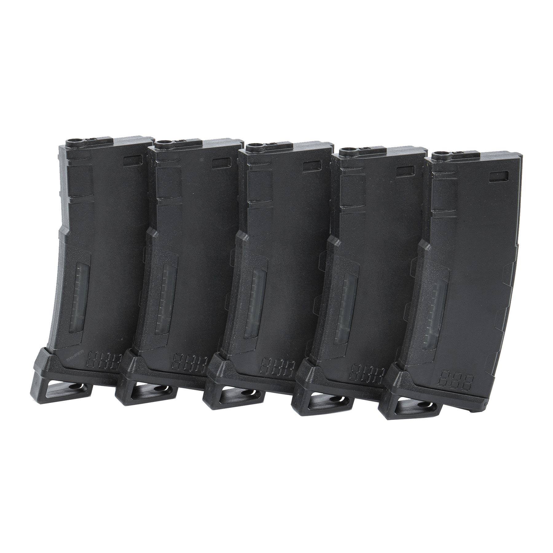 M4 Magazin 130rds Mid-Cap 5er pack, Black