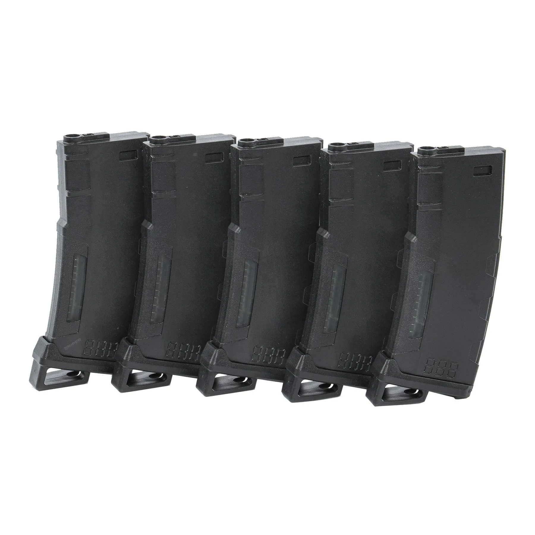 M4 Magazin 130rds Mid-Cap 5er pack, Black M4 Magazin 130rds Mid-Cap 5er pack, Black