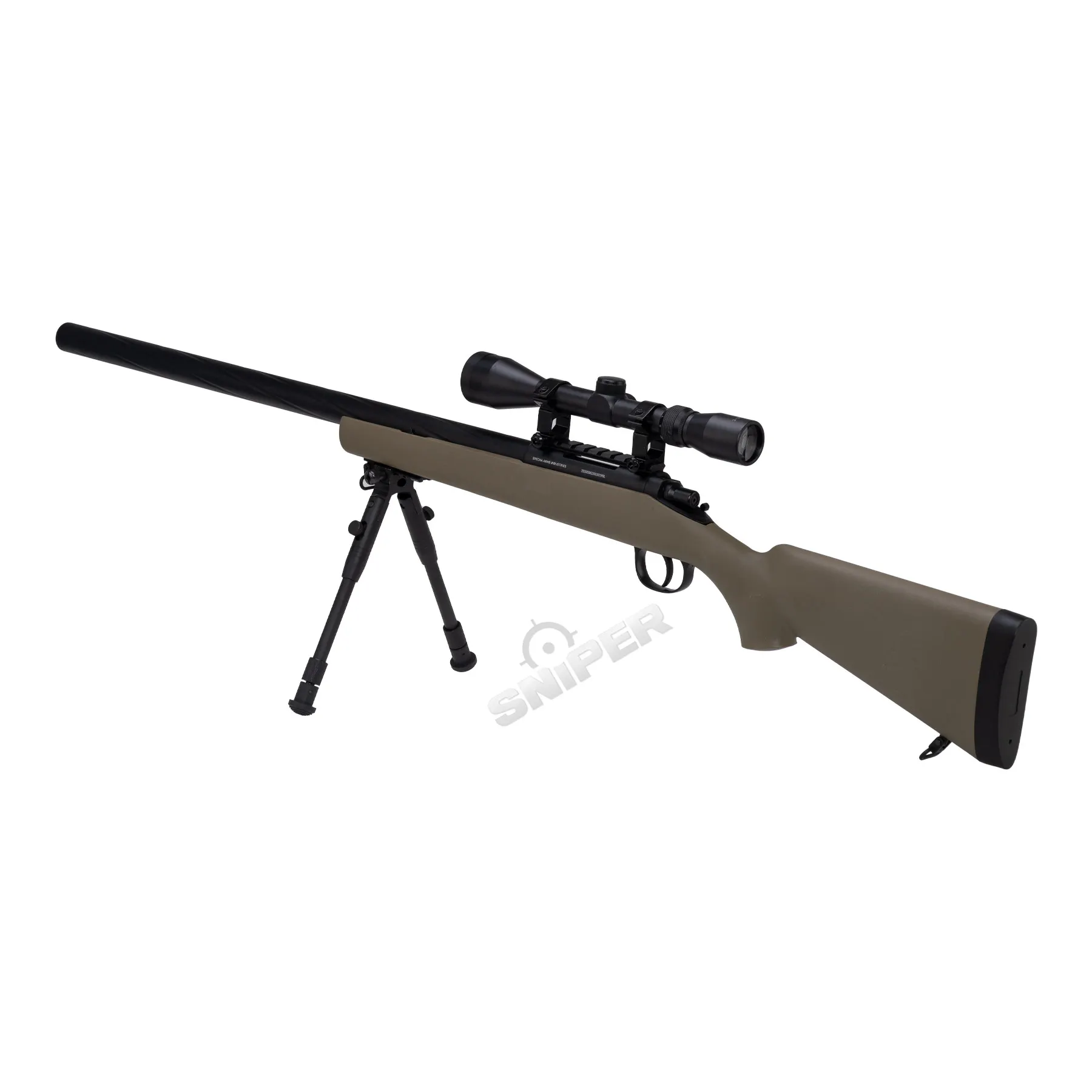 Specna Arms SA-S12 Scharfschützengewehr w/ Scope & Bipod, Tan
