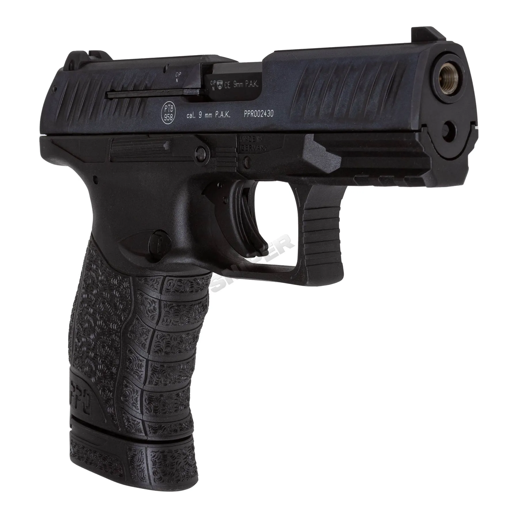 Walther PPQ M2 Navy 9mm P.A.K. Schreckschusspistole, Black Walther PPQ M2 Navy 9mm P.A.K. Schreckschusspistole, Black