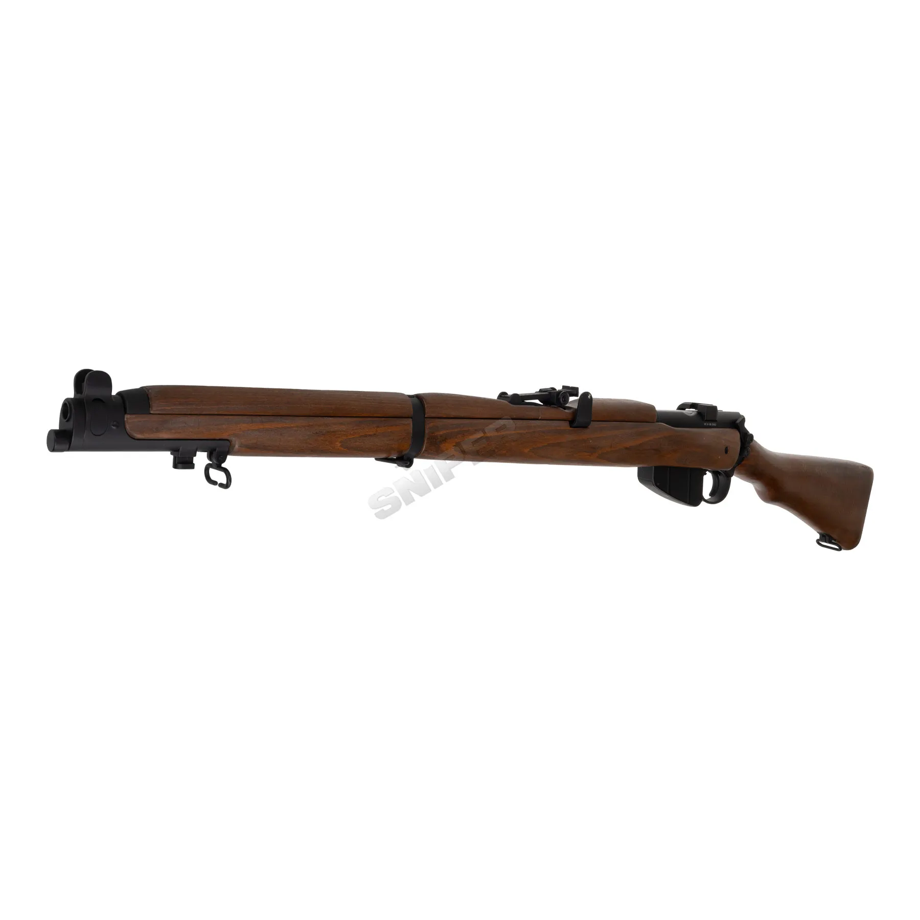 Double Bell Lee Enfield No.1 MK III Scharfschützengewehr, Real Wood