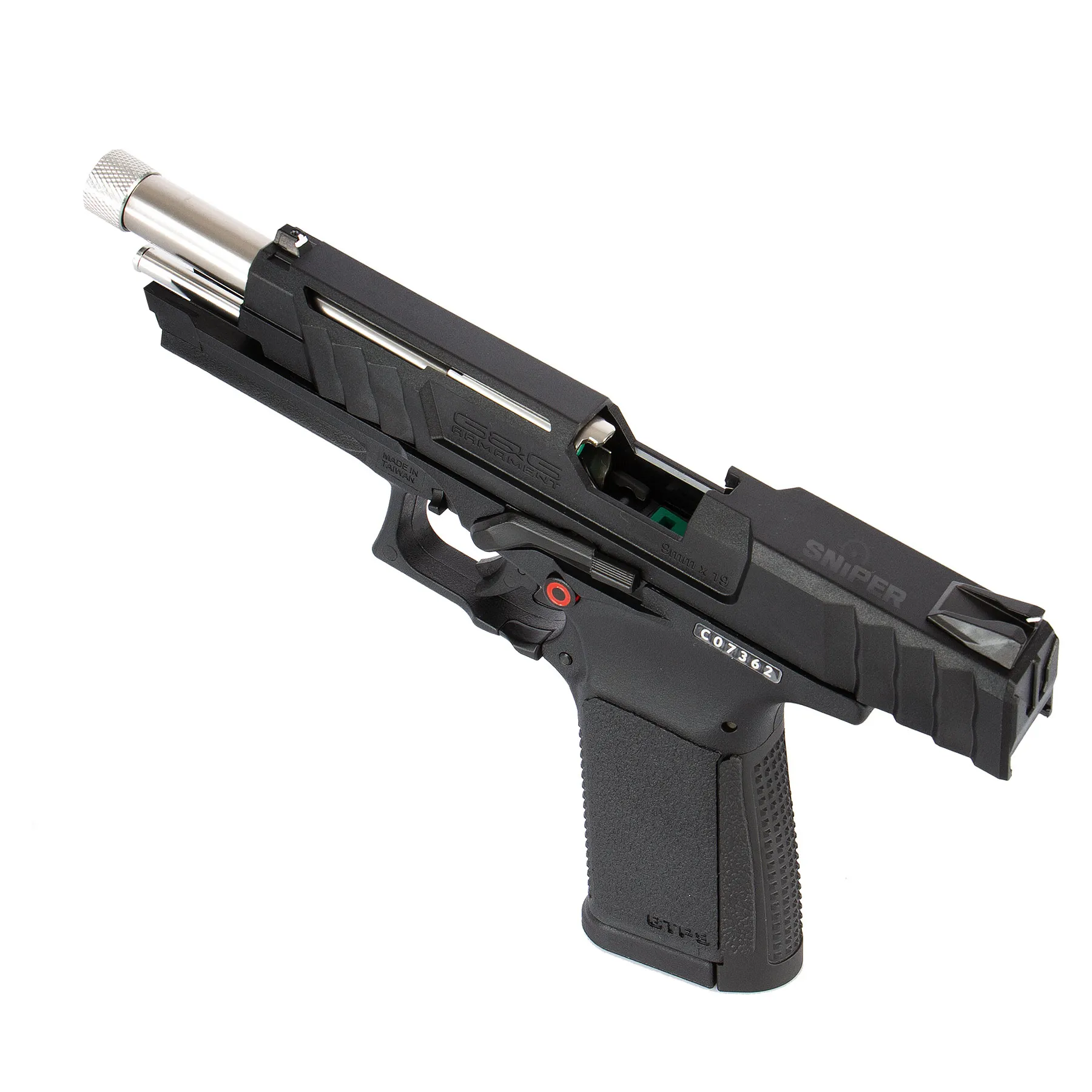G&G GTP 9 Black GBB Softair Pistole