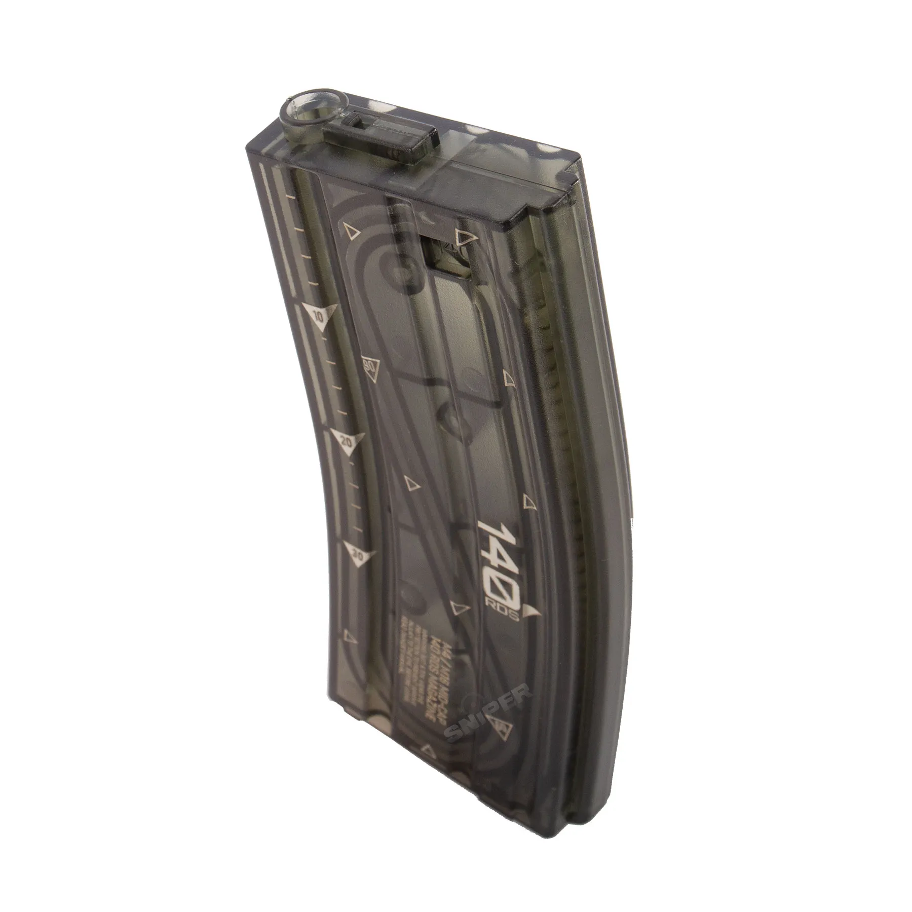 M4 Magazin Mid Cap, 140rds Transparent