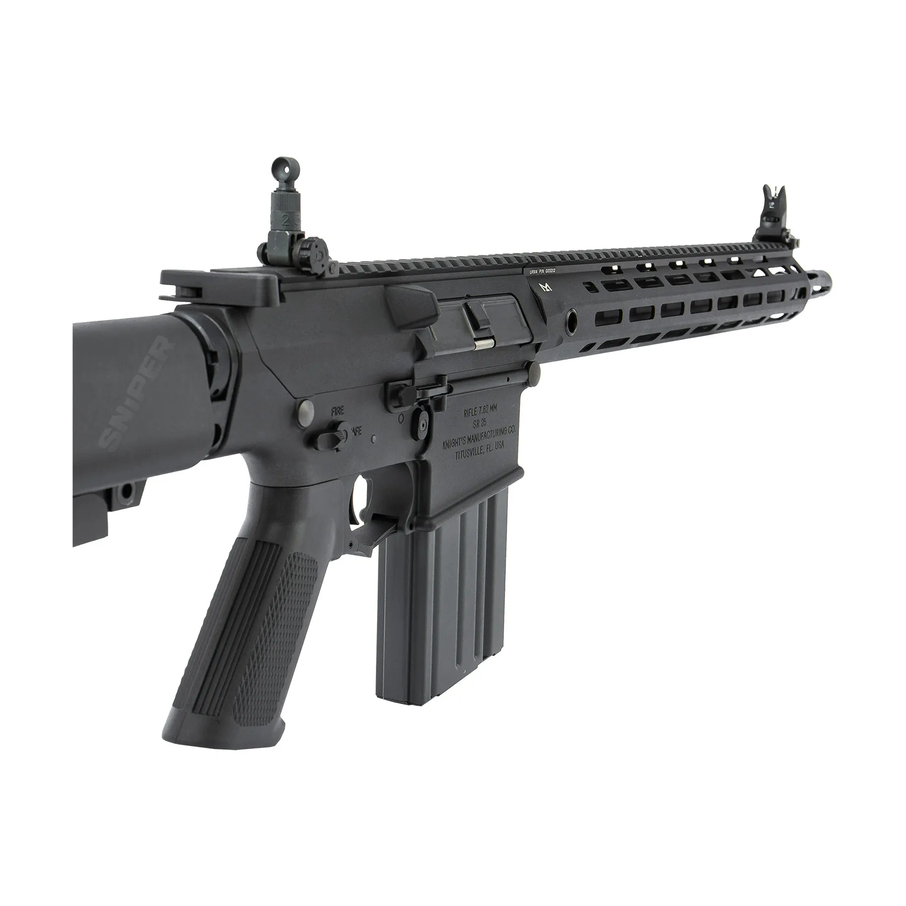 Knights Armament SR25 E2 APC M-LOK Black, (S)AEG Knights Armament SR25 E2 APC M-LOK Black, (S)AEG
