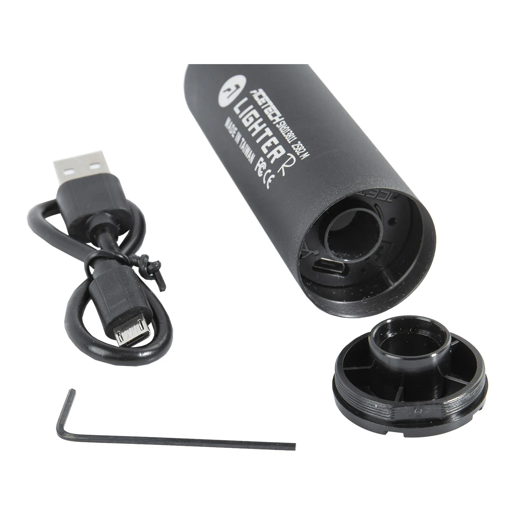 AceTech Tracer Unit Lighter R mit sheath, black