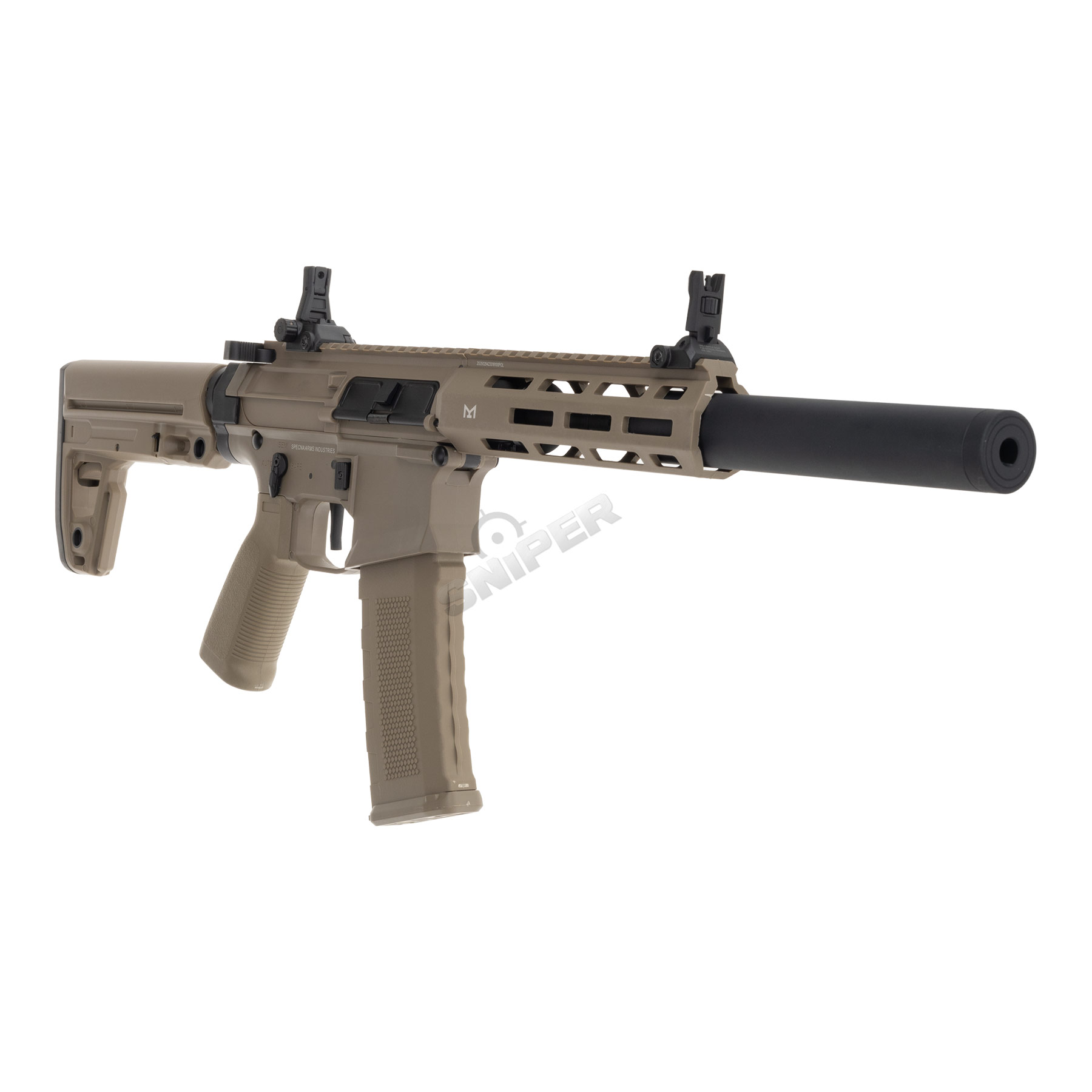 Specna Arms SA-F21 Flex Tuned-Up w/ ETU < 0,5 Joule Softair Gewehr, Tan